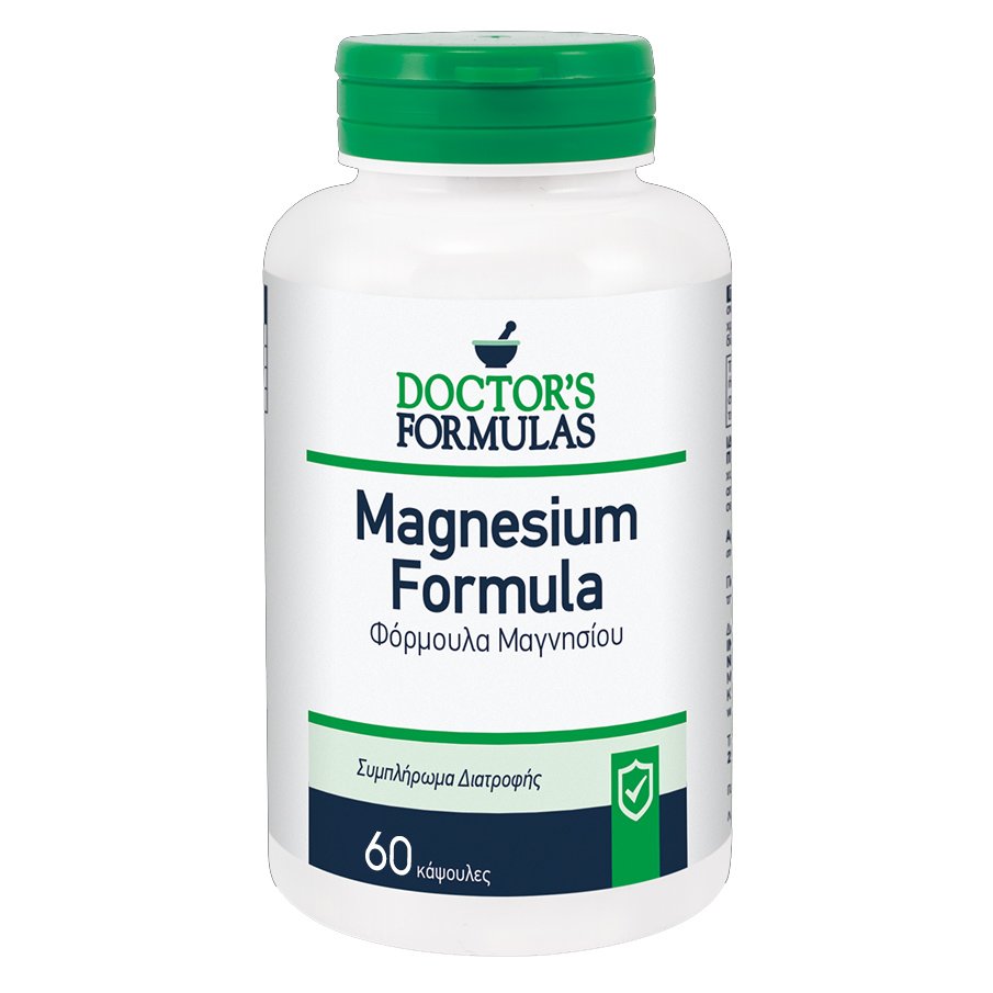 Doctor's Formulas Doctor's Formulas Magnesium Συμπλήρωμα Διατροφής Μαγνησίου για Φυσιολογική Λειτουργία του Νευρικού Συστήματος 60caps