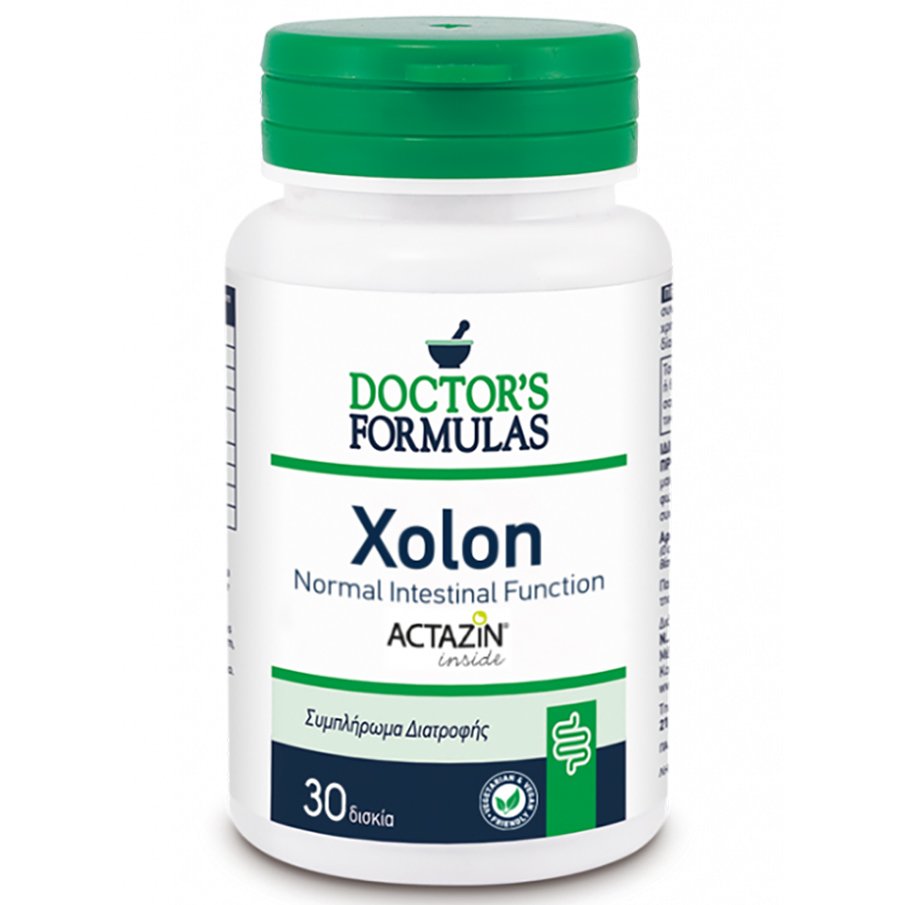 Doctor's Formulas Doctor's Formulas Xolon Συμπλήρωμα Διατροφής που Συμβάλλει στη Φυσιολογική Λειτουργία του Εντέρου 30caps