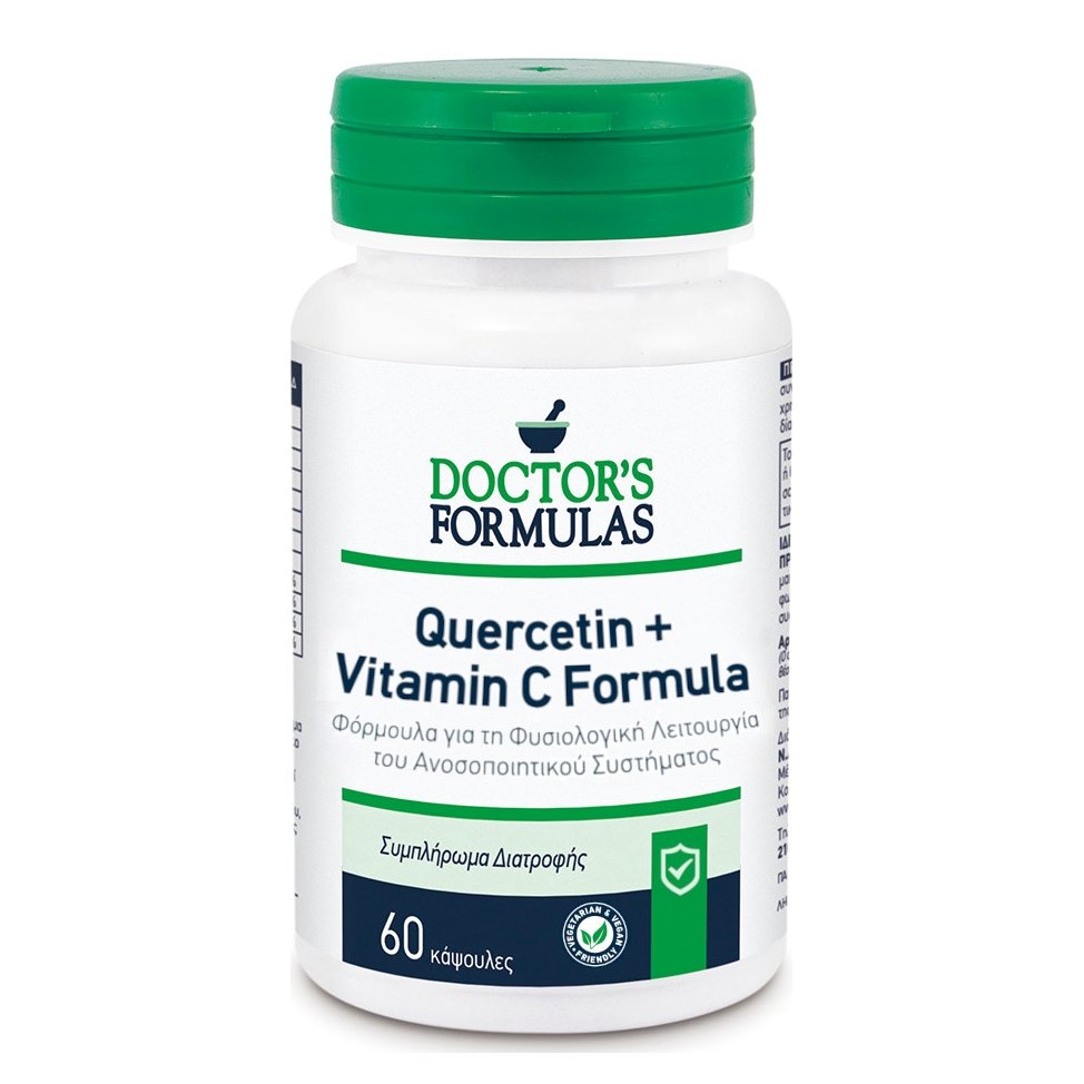 Doctor's Formulas Doctor's Formulas Quercetin + Vitamin C Formula Φόρμουλα για τη Φυσιολογική Λειτουργία του Ανοσοποιητικού Συστήματος 60caps