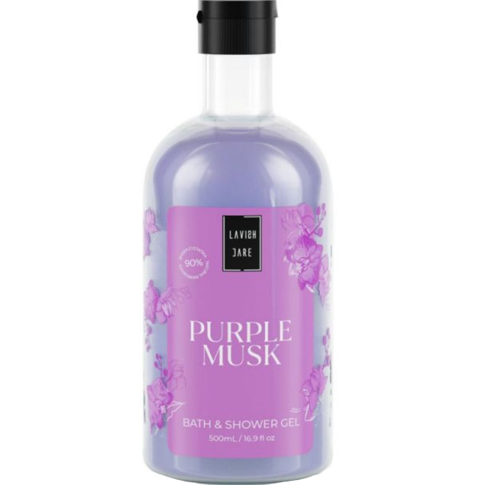 Lavish Care Lavish Care Shower Gel Purple Musk Ενυδατικό & Αρωματικό Αφρόλουτρο με Εκχύλισμα Αγριοκαστανιάς 500ml