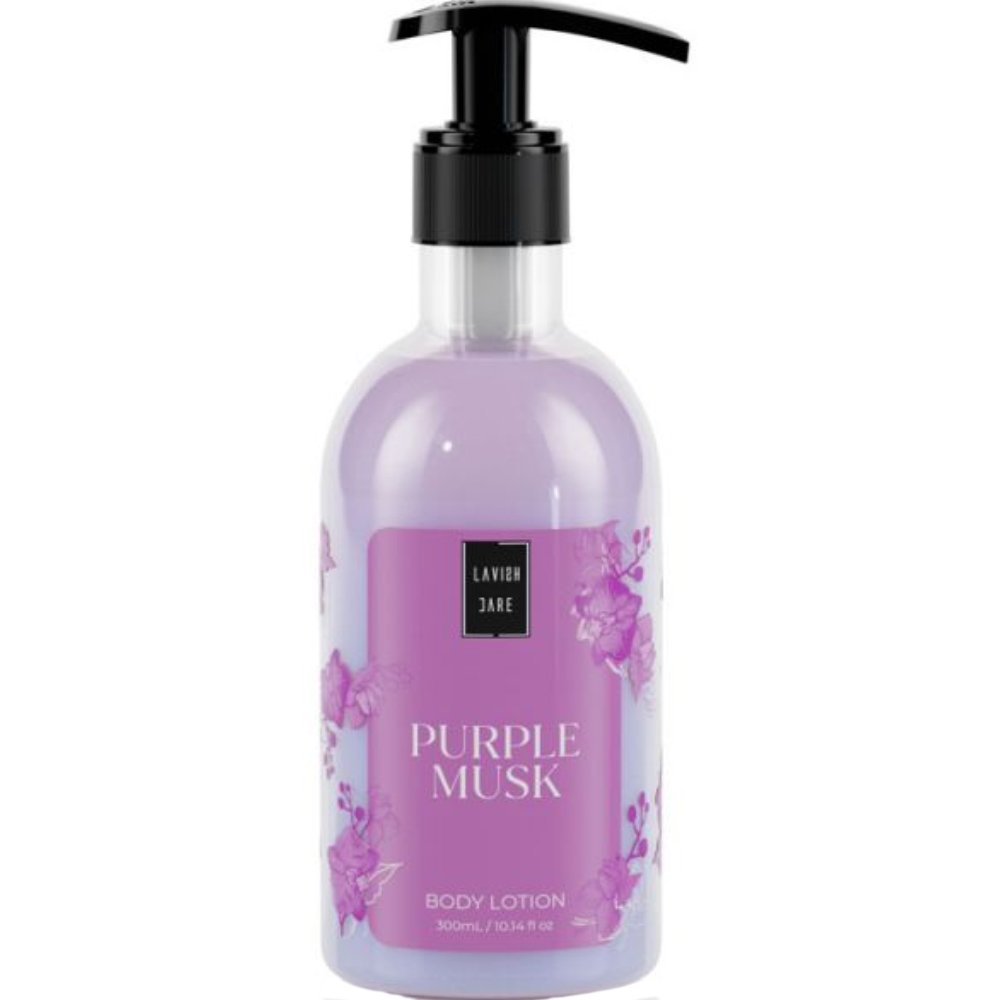 Lavish Care Lavish Care Body Lotion Purple Musk Ενυδατική Κρέμα Σώματος με Ευχάριστο Άρωμα Λεβάντας 300ml