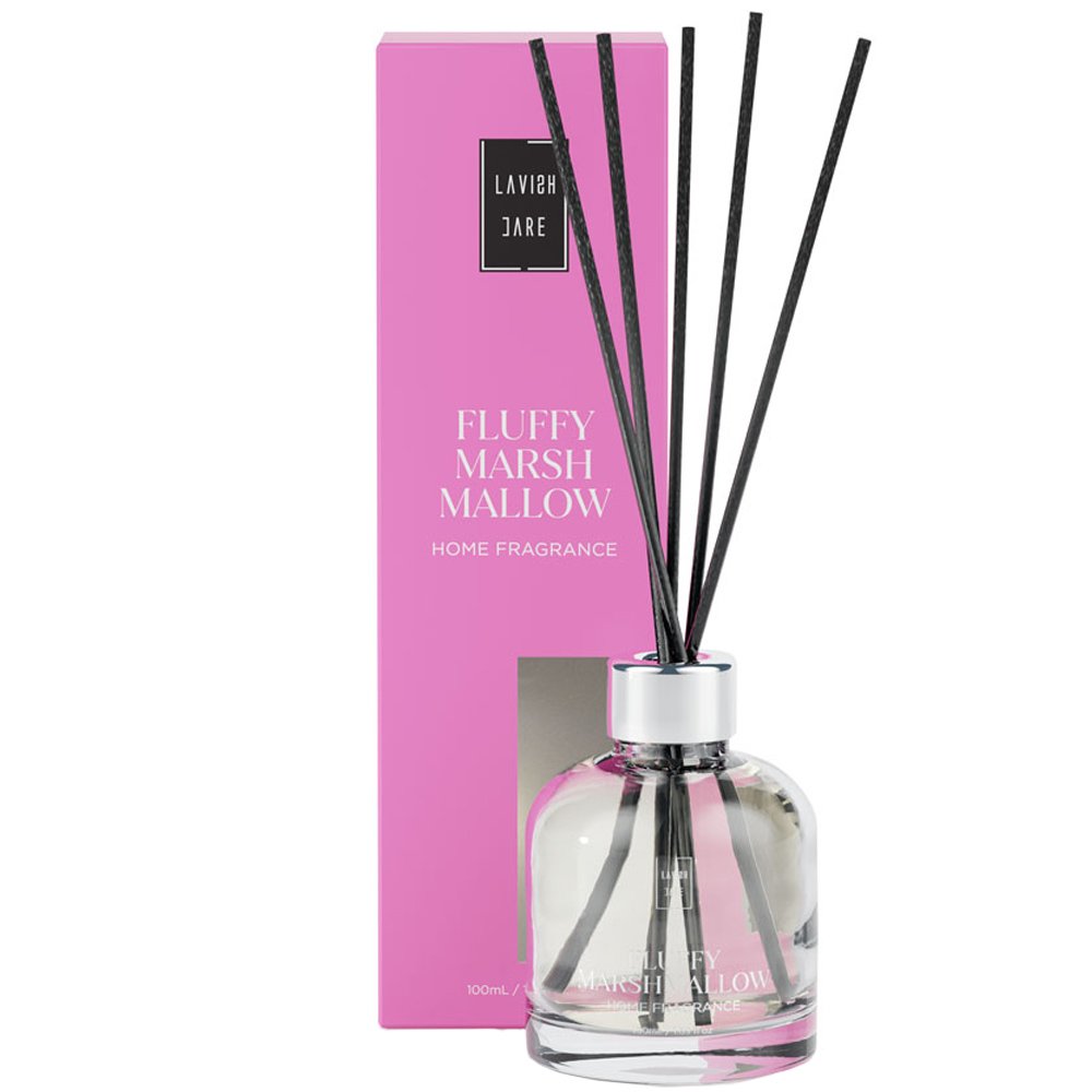 Lavish Care Lavish Care Fluffy Marsh Mallow Home Fragrance Αρωματικό Χώρου με Νότες Ζαχαρωτού, Βανίλιας & Καραμέλας 100ml