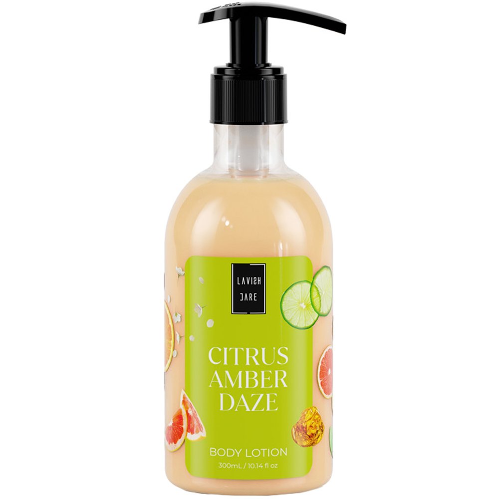 Lavish Care Lavish Care Citrus Amber Daze Body Lotion Ενυδατική Κρέμα Σώματος με Άρωμα Εσπεριδοειδών με Αντλία 300ml