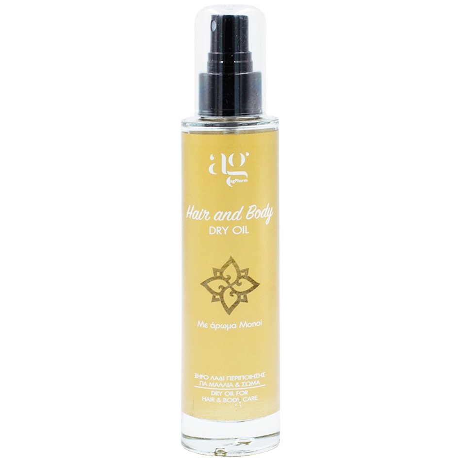 AgPharm AgPharm Hair, Body & Face Protection Dry Oil Monoi Scented Ξηρό Λάδι Περιποίησης για Μαλλιά, Σώμα & Πρόσωπο με Άρωμα Monoi 100ml