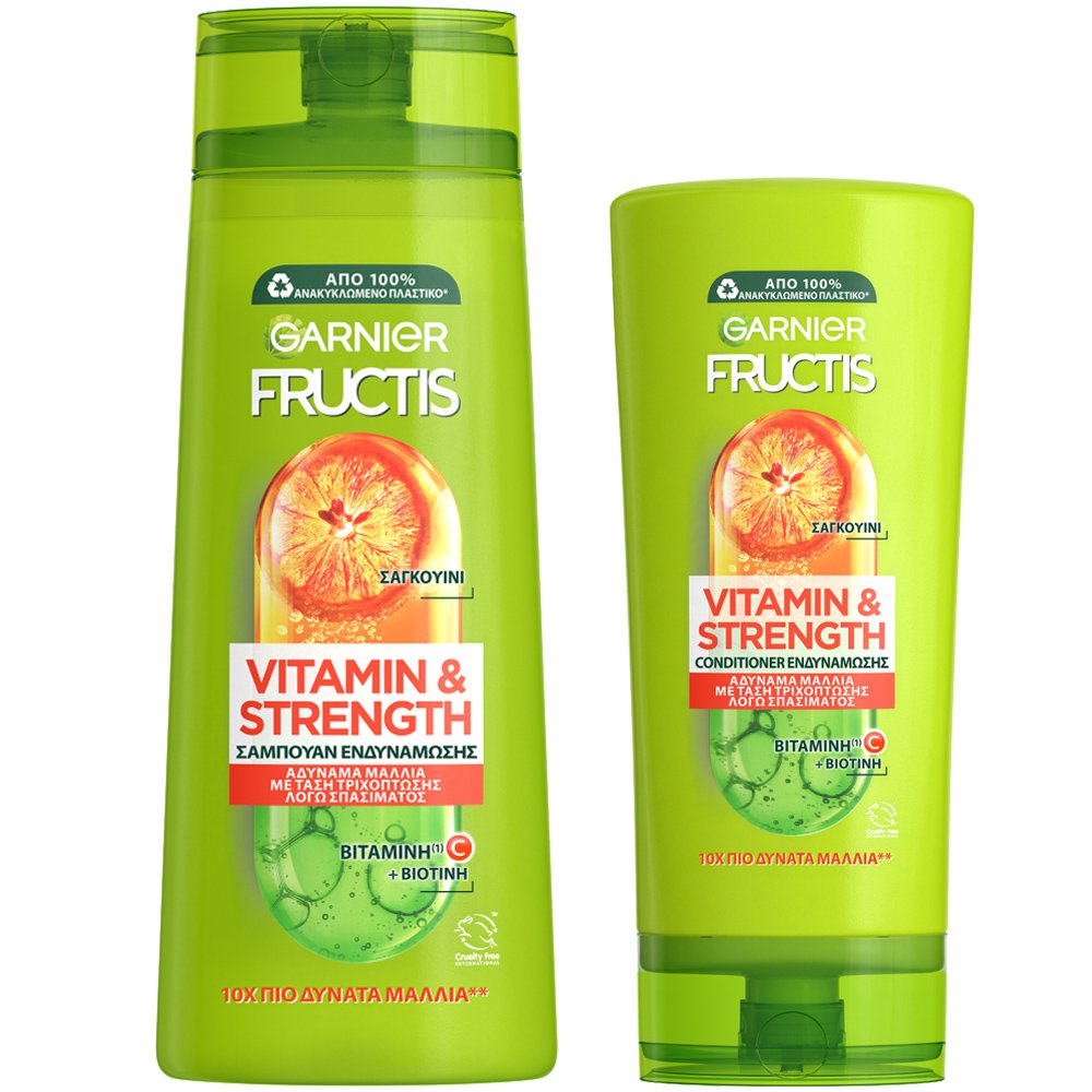 Garnier Fructis Vitamin Strength Shampoo 400ml   5201100602308 