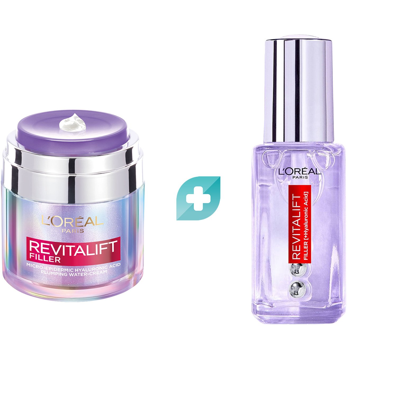 L'oreal Paris Πακέτο Προσφοράς Revitalift Filler Plumping Water Day Cream 50ml & Revitalift Filler Eye Serum 20ml φωτογραφία