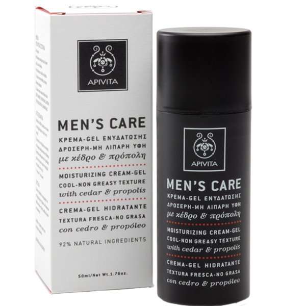 Apivita Apivita Mens Care Κρέμα - Gel Ενυδάτωσης Με Δροσερή Μη Λιπαρή Υφή Με Κέδρο & Πρόπολη 50ml