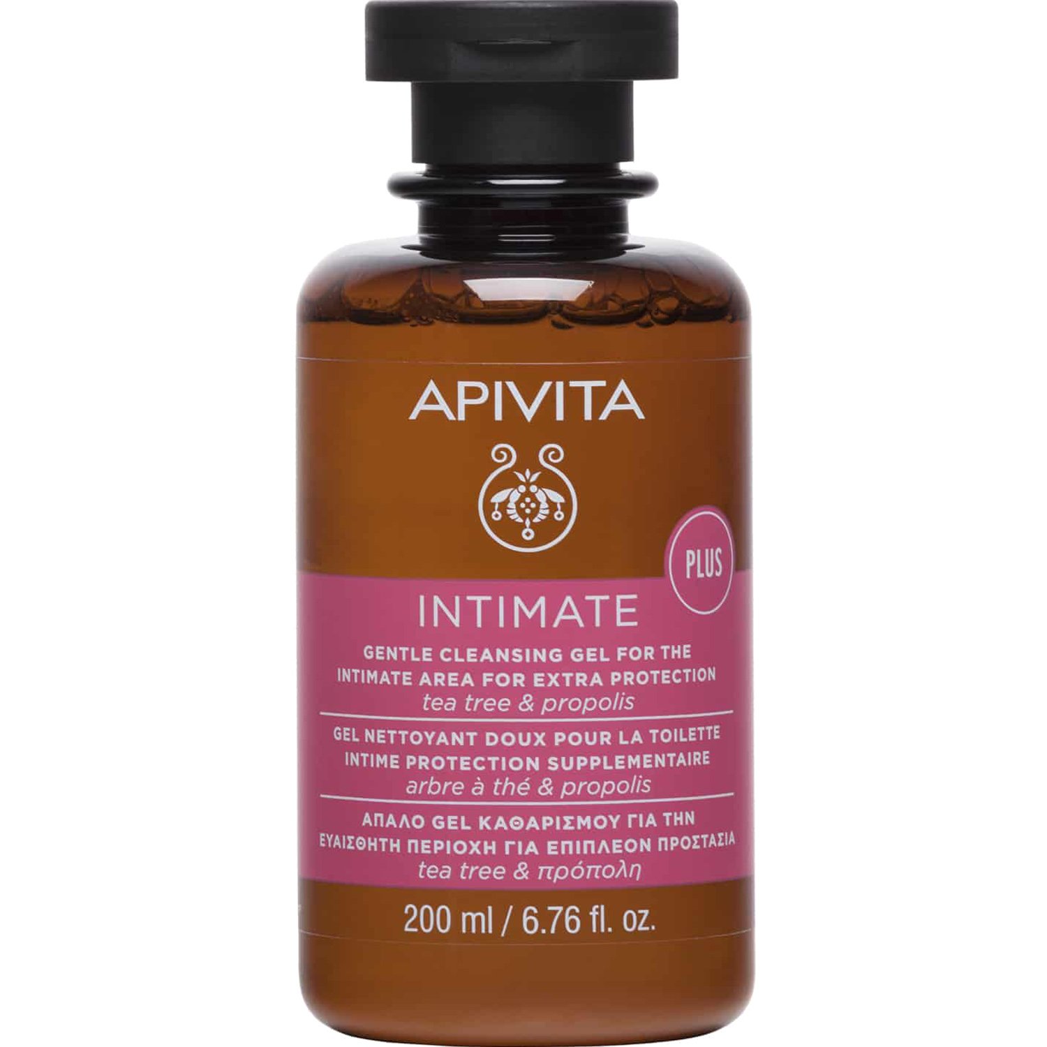 Apivita Apivita Intimate Gentle Cleansing Gel Plus Gel Καθαρισμού για την Ευαίσθητη Περιοχή με Πρόπολη & Τεϊόδεντρο 200ml