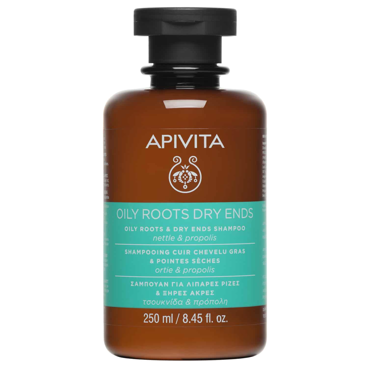 Apivita Apivita Oily Roots Dry Ends Shampoo Σαμπουάν Εξισορρόπησης για Λιπαρές Ρίζες Ξηρές Άκρες με Τσουκνίδα & Πρόπολη 250ml