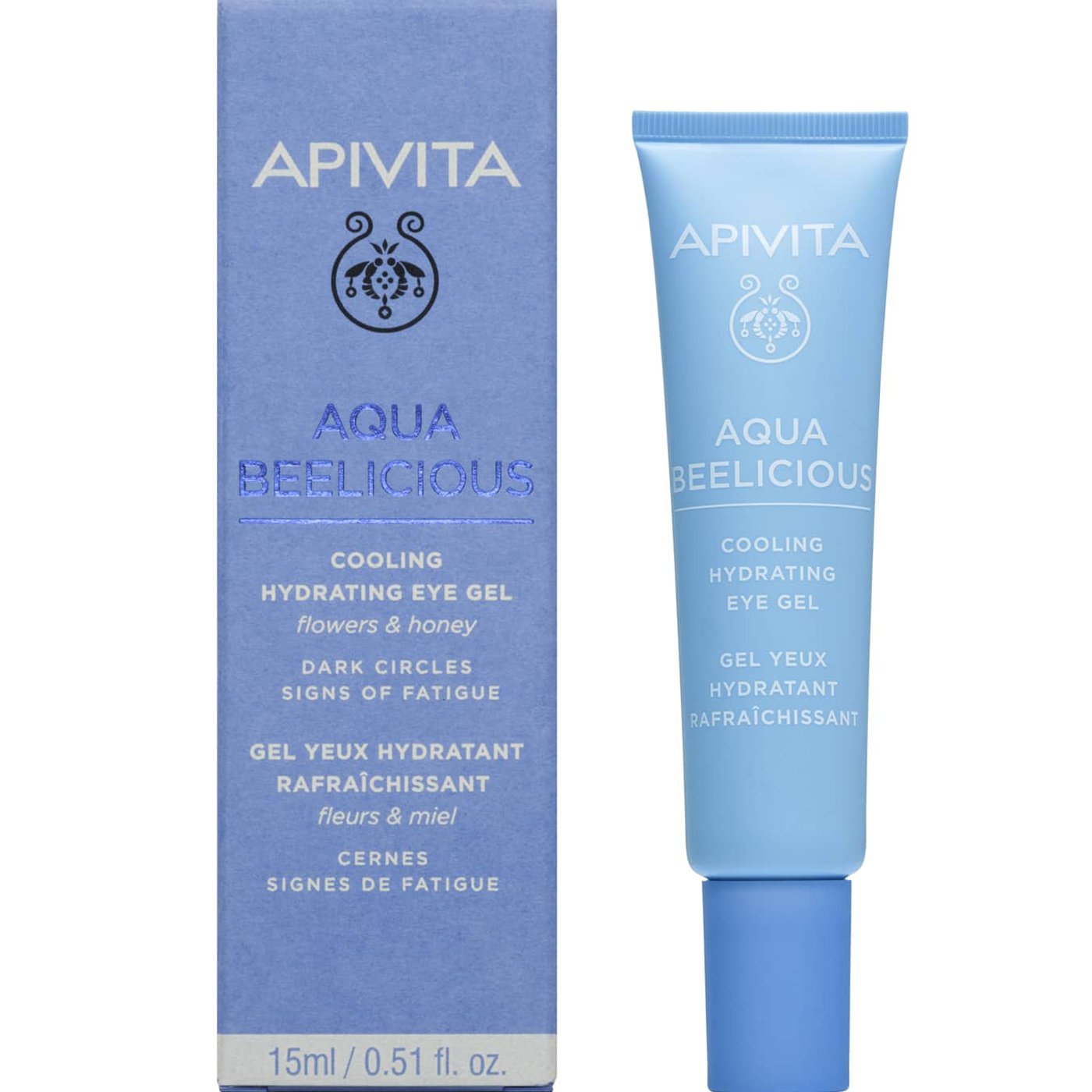 Apivita Aqua Beelicious Cooling Hydrating Eye Gel Δροσιστικό Gel Ενυδάτωσης για τα Μάτια με Λουλούδια & Μέλι 15ml φωτογραφία