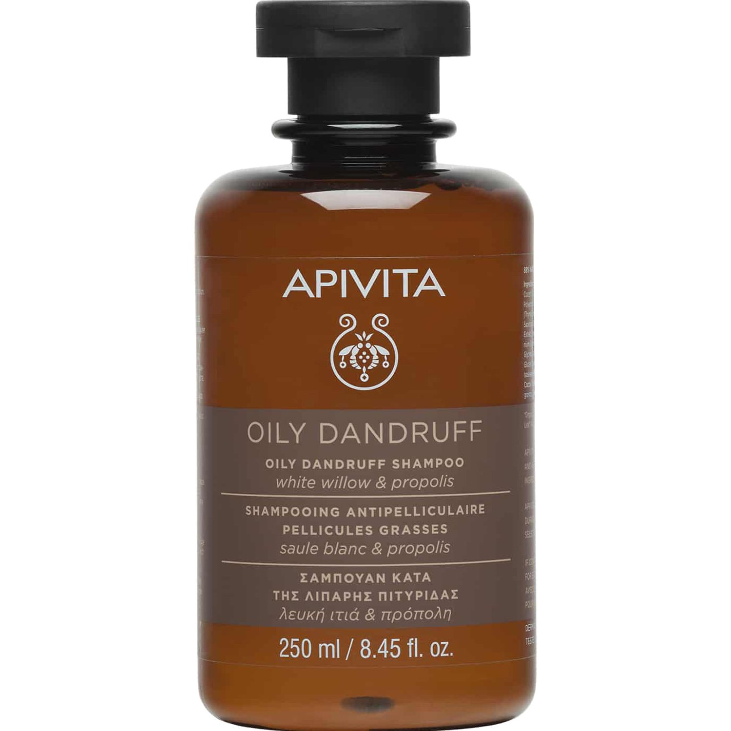 Apivita Oily Dandruff Shampoo Σαμπουάν Κατά της Λιπαρής Πιτυρίδας με Λευκή Ιτιά & Πρόπολη 250ml φωτογραφία