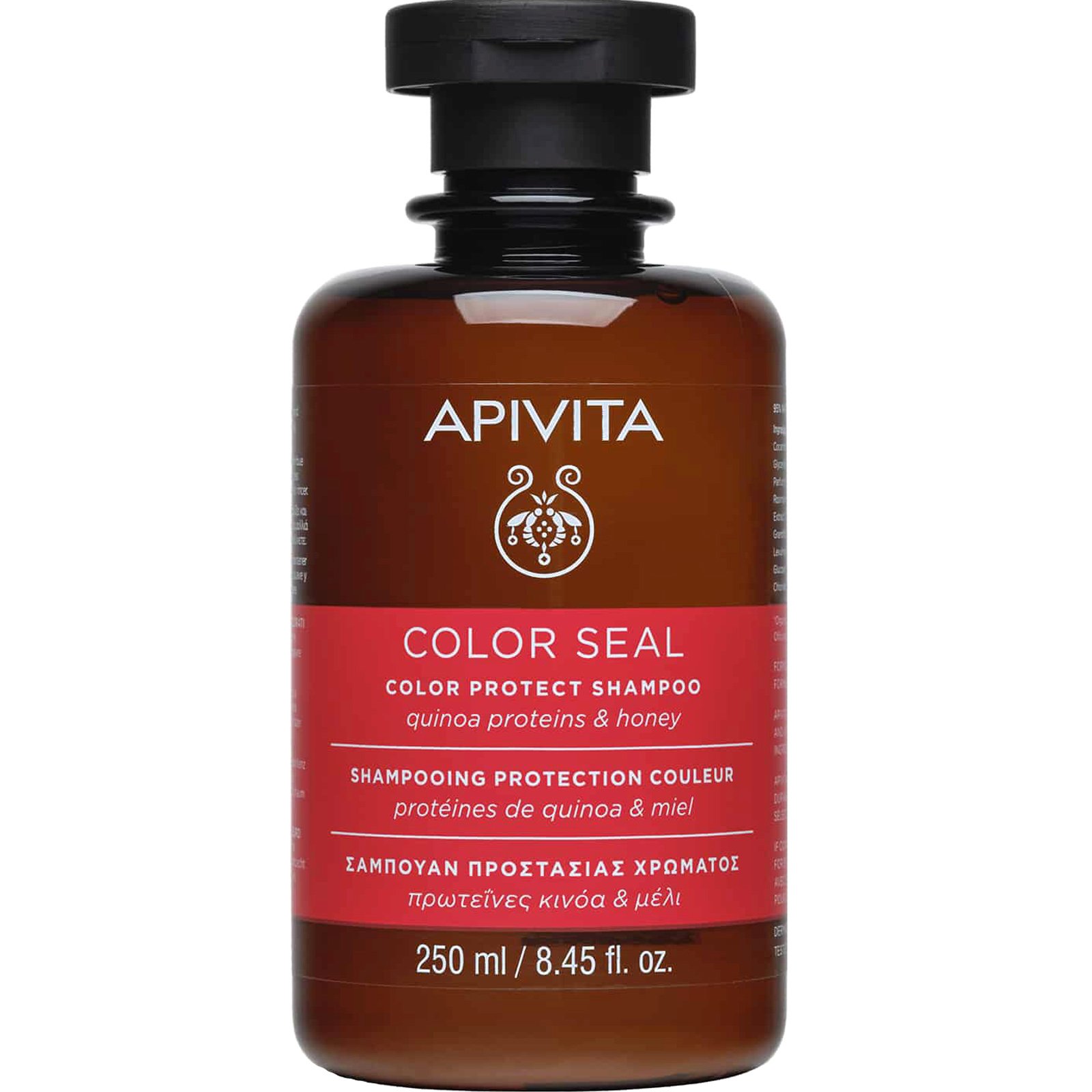 Apivita Apivita Color Seal Protect Shampoo Σαμπουάν Προστασίας Χρώματος με Πρωτεΐνες Κινόα & Μέλι 250ml