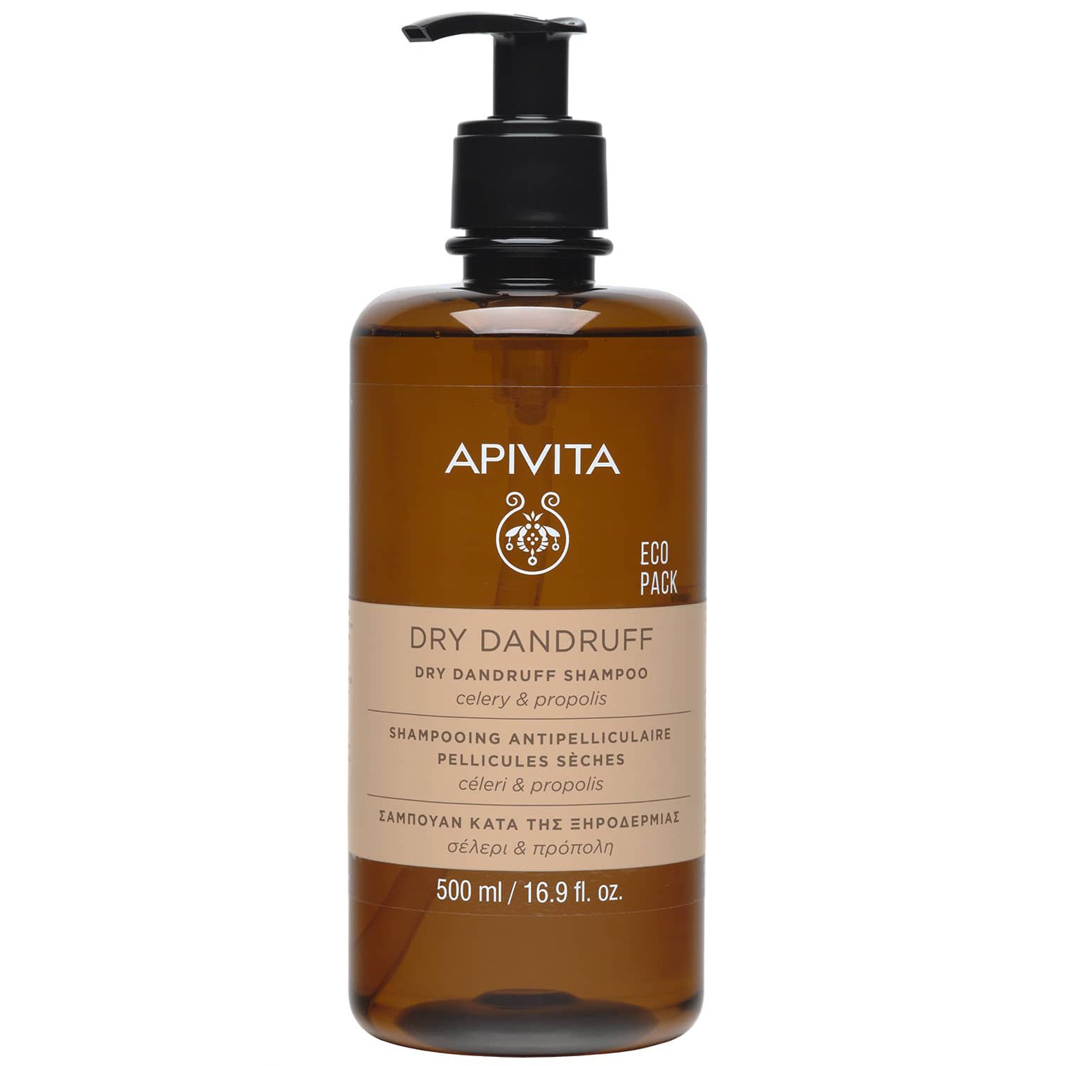 Apivita Apivita Dry Dandruff Shampoo with Celery & Propolis Σαμπουάν Κατά της Ξηροδερμίας με Σέλερι & Πρόπολη 500ml