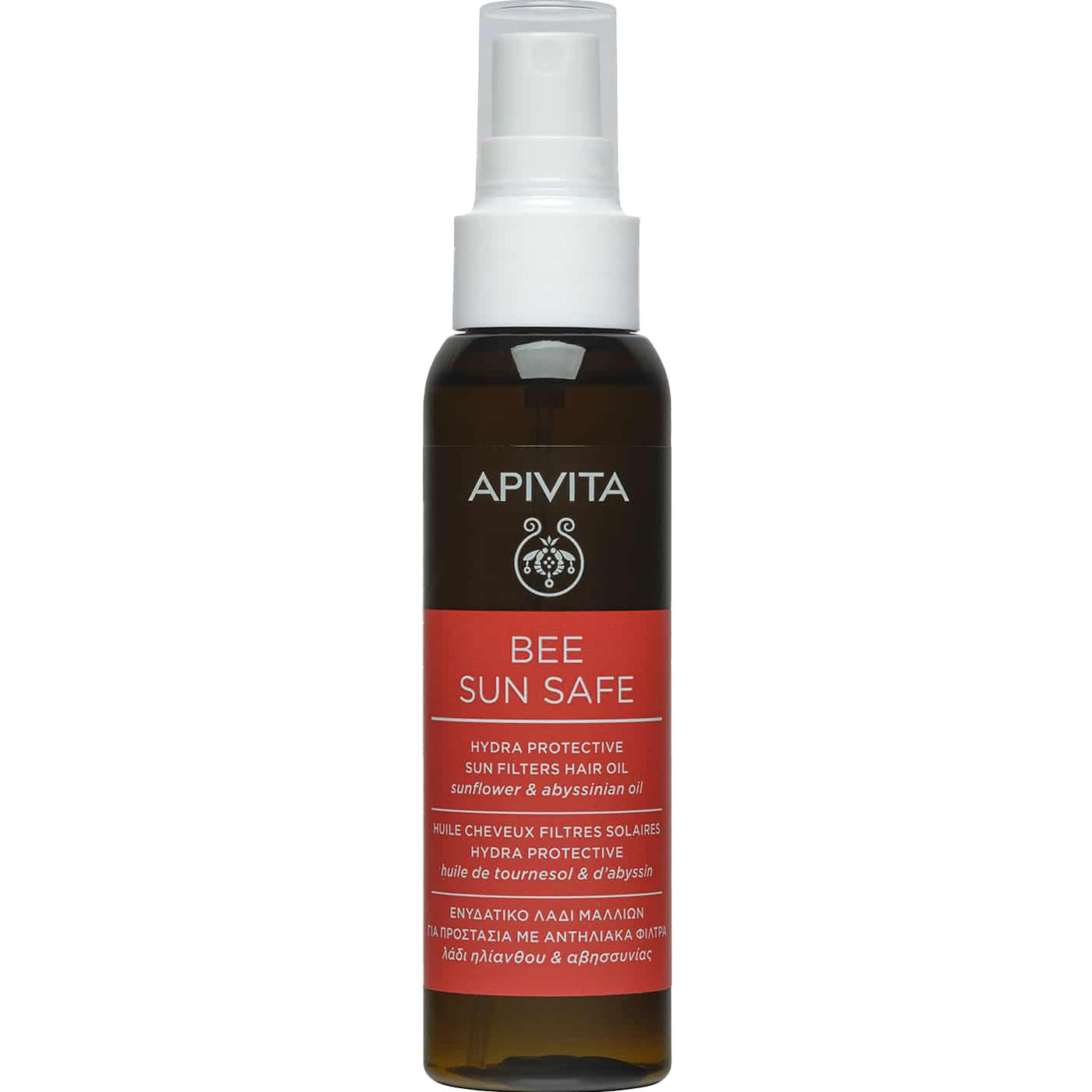 Apivita Apivita Bee Sun Safe Hydra Protective Sun Filters Hair Oil With Sunflower & Abyssinian Oil 100ml