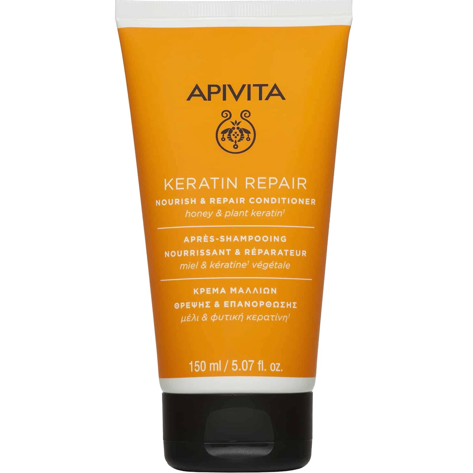 Apivita Apivita Keratin Repair Conditioner Μαλακτική Κρέμα Μαλλιών για Θρέψη - Επανόρθωση με Μέλι & Φυτική Κερατίνη 150ml