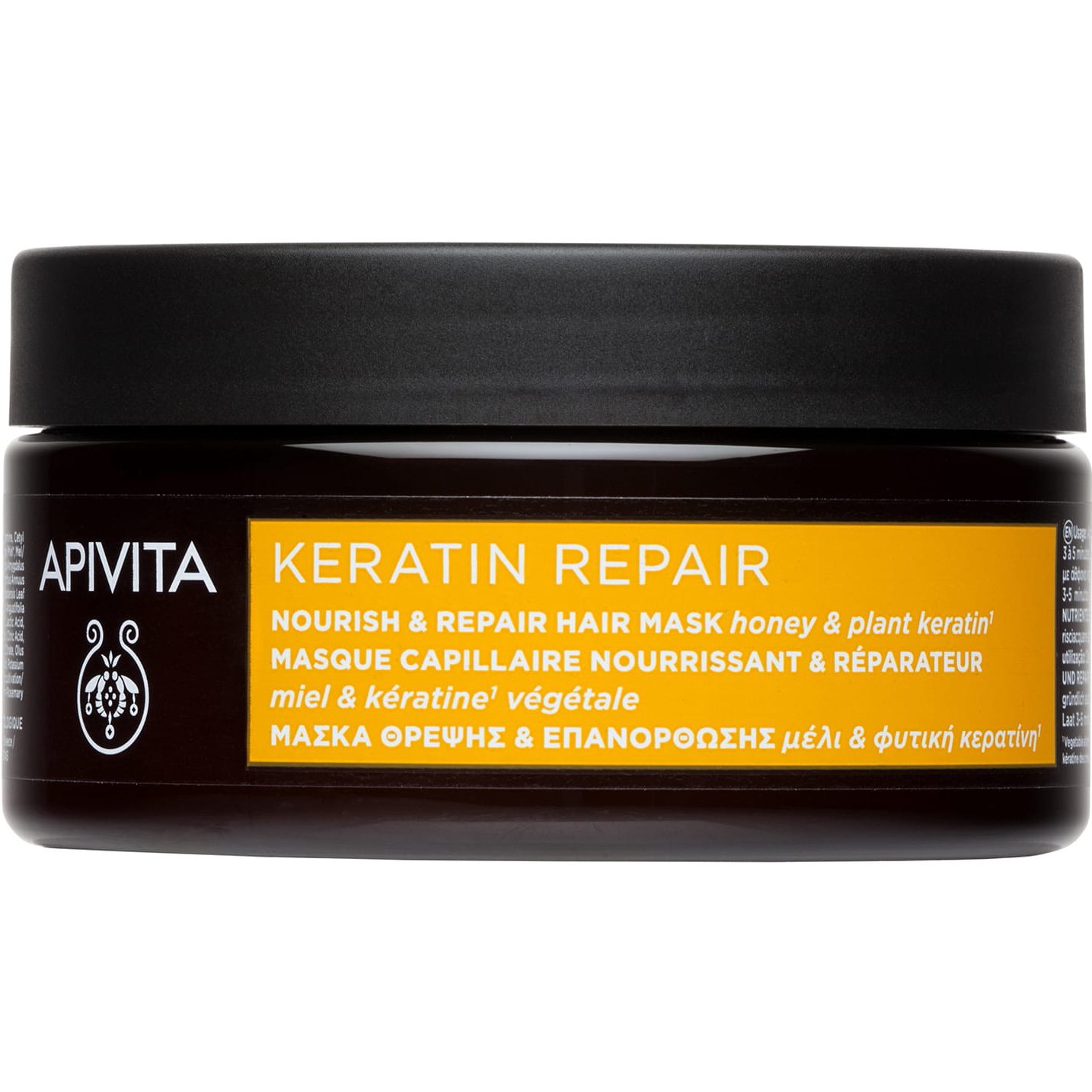 Apivita Apivita Keratin Repair Nourish Hair Mask Μάσκα Θρέψης & Επανόρθωσης με Μέλι & Φυτική Κερατίνη 200ml