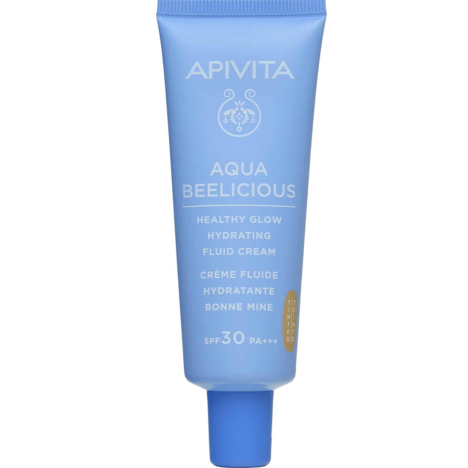 Apivita Apivita Aqua Beelicious Healthy Glow Hydrating Fluid Cream Spf30 Tinted Λεπτόρρευστη Κρέμα Ενυδάτωσης για Φυσική Λάμψη 30ml