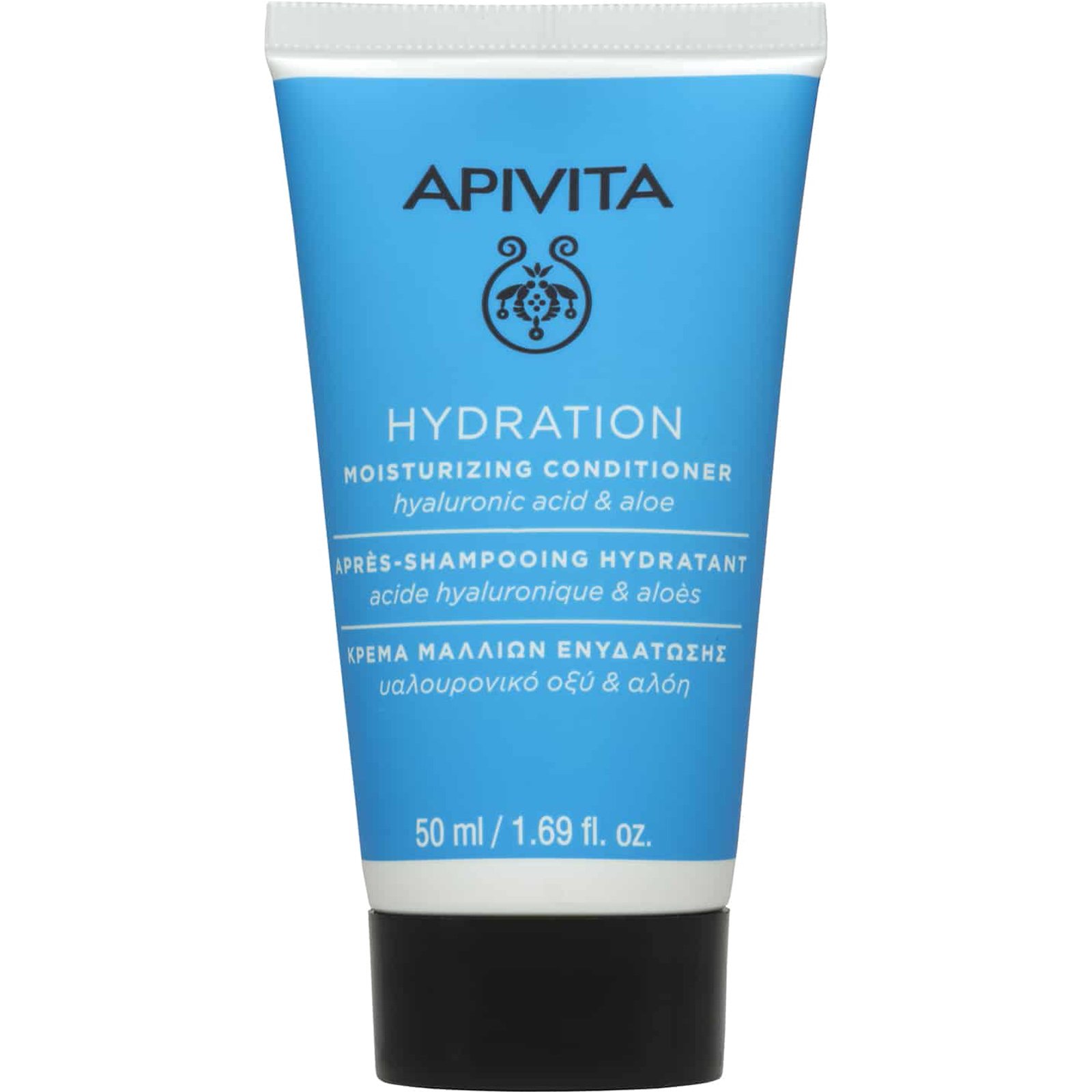 Apivita Apivita Hydration Moisturizing Conditioner Travel Size Κρέμα Μαλλιών Ενυδάτωσης με Υαλουρονικό Οξύ & Αλόη 50ml