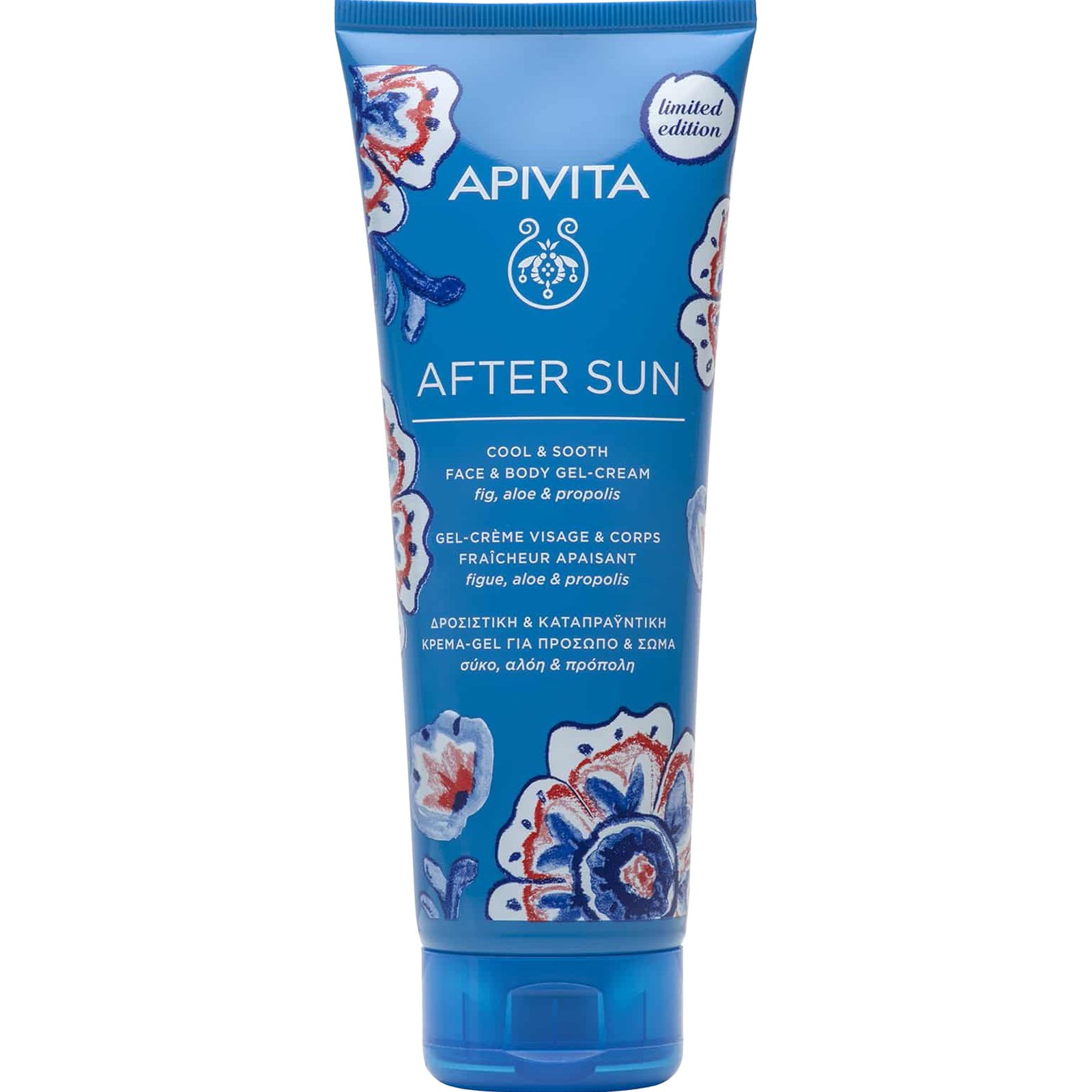 Apivita After Sun Cool & Sooth Face - Body Gel-Cream Limited Edition Travel Size Καταπραϋντική Κρέμα Gel Προσώπου - Σώματος για Μετά τον Ήλιο 100ml φωτογραφία