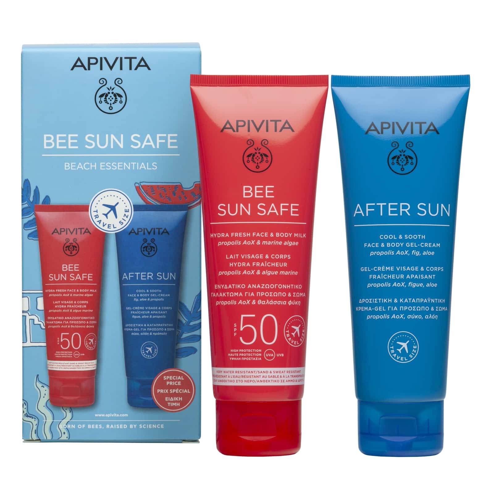 Apivita Apivita Promo Bee Sun Safe Hydra Fresh Face & Body Milk Spf50, 100ml & After Sun Cool & Sooth Face & Body Gel-Cream 100ml