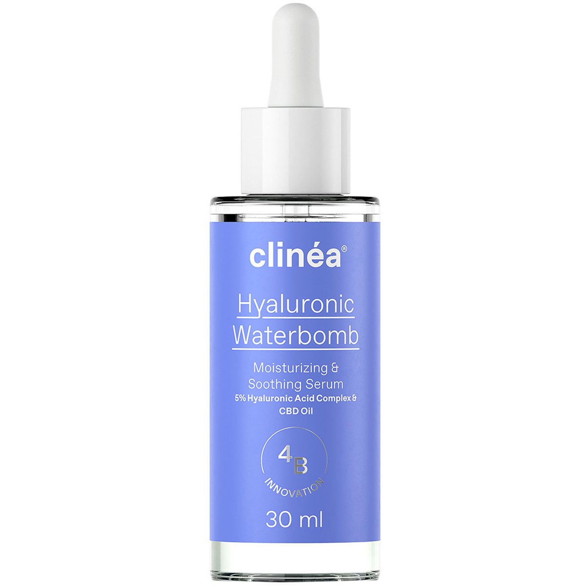 Clinea Clinea Hyaluronic Waterbomb Moisturizing & Soothing Serum Ενυδατικός & Καταπραϋντικός Ορός Προσώπου με Υαλουρονικό Οξύ & Έλαιο CBD 30ml