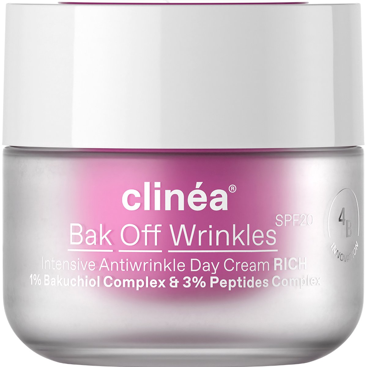 Clinea Bak Off Wrinkles Intensive Antiwrinkles Day Cream Rich Spf20 Κρέμα Ημέρας Εντατικής Αντιγήρανσης Πλούσιας Υφής Μεσαίας Προστασίας 50ml φωτογραφία