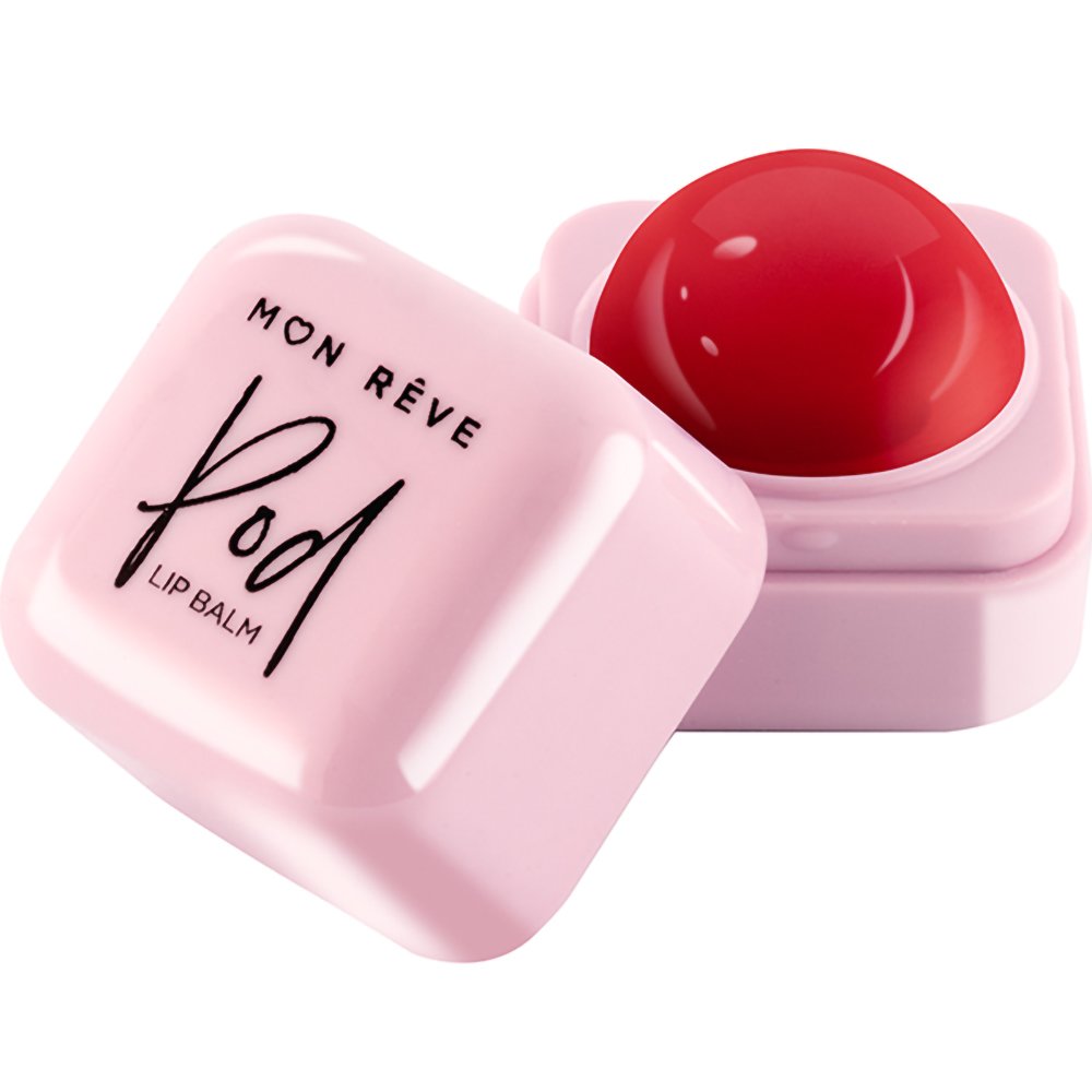 Mon Reve Mon Reve Lip Balm Pod Ενυδατικό Lip Balm με Λάδι Καρύδας για Μεταξένιο Αποτέλεσμα με Άρωμα Φράουλα 5g - 01 Strawberry