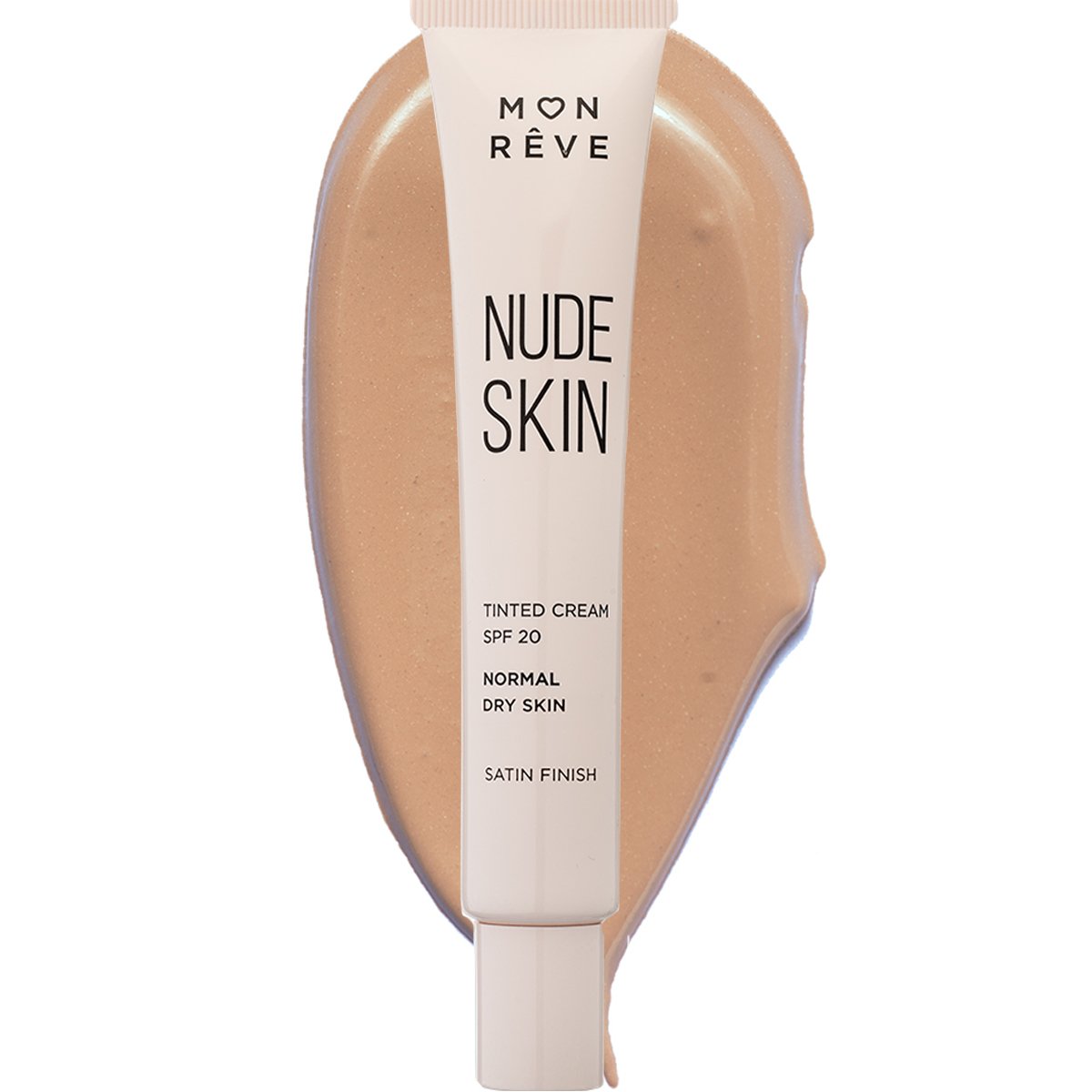 Mon Reve Mon Reve Nude Skin Normal to Dry Skin Satin Finish Spf20 Tinted Cream Κρέμα Προσώπου με Χρώμα Μεσαίας Προστασίας που Εξομοιώνει τον Τόνο του Δέρματος & Καλύπτει Ελαφρές Ατέλειες 30ml - No 101 Light