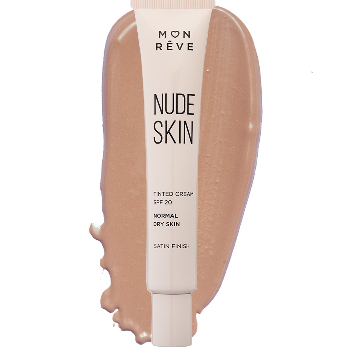 Mon Reve Mon Reve Nude Skin Normal to Dry Skin Satin Finish Spf20 Tinted Cream Κρέμα Προσώπου με Χρώμα Μεσαίας Προστασίας που Εξομοιώνει τον Τόνο του Δέρματος & Καλύπτει Ελαφρές Ατέλειες 30ml - No 103 Dark