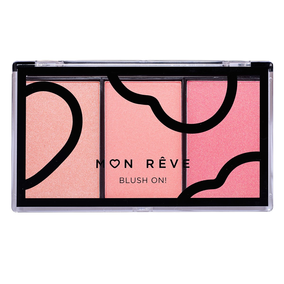 Mon Reve Mon Reve Blush On! Trio Palette Τριπλή Παλέτα Ρουζ 3 x 3,3g - No 4 Pink