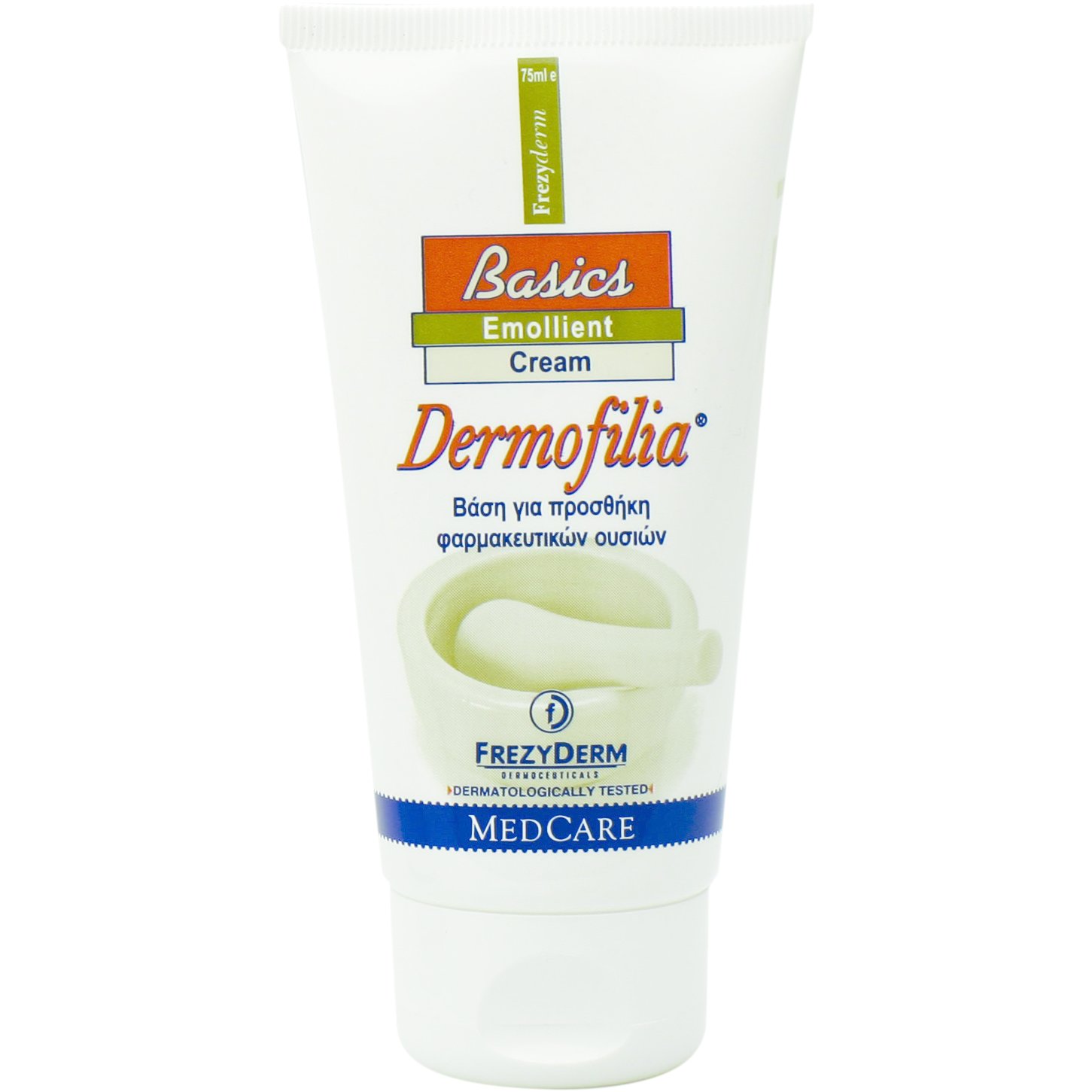 Frezyderm Frezyderm Dermofilia Basics Emollient Cream Μαλακτική Κρέμα - Βάση για Παρασκευή Γαληνικών Σκευασμάτων Χωρίς Άρωμα & Χρώμα 75ml