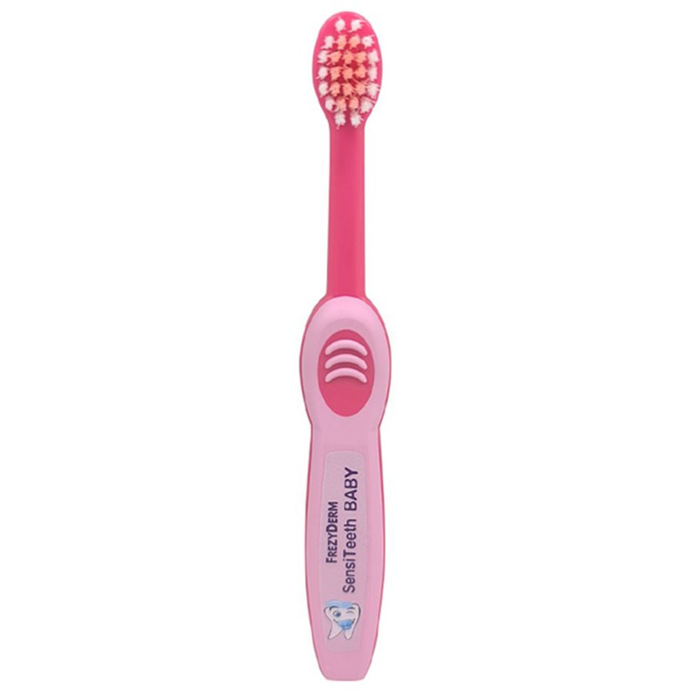 Frezyderm Frezyderm SensiTeeth Toothbrush 3-36m Soft Μαλακή Οδοντόβουρτσα για Μωρά 1 Τεμάχιο - Ροζ