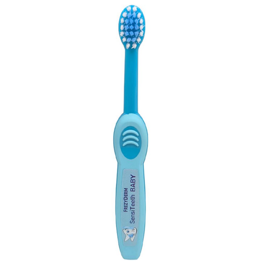 Frezyderm Frezyderm SensiTeeth Toothbrush 3-36m Soft Μαλακή Οδοντόβουρτσα για Μωρά 1 Τεμάχιο - Γαλάζιο