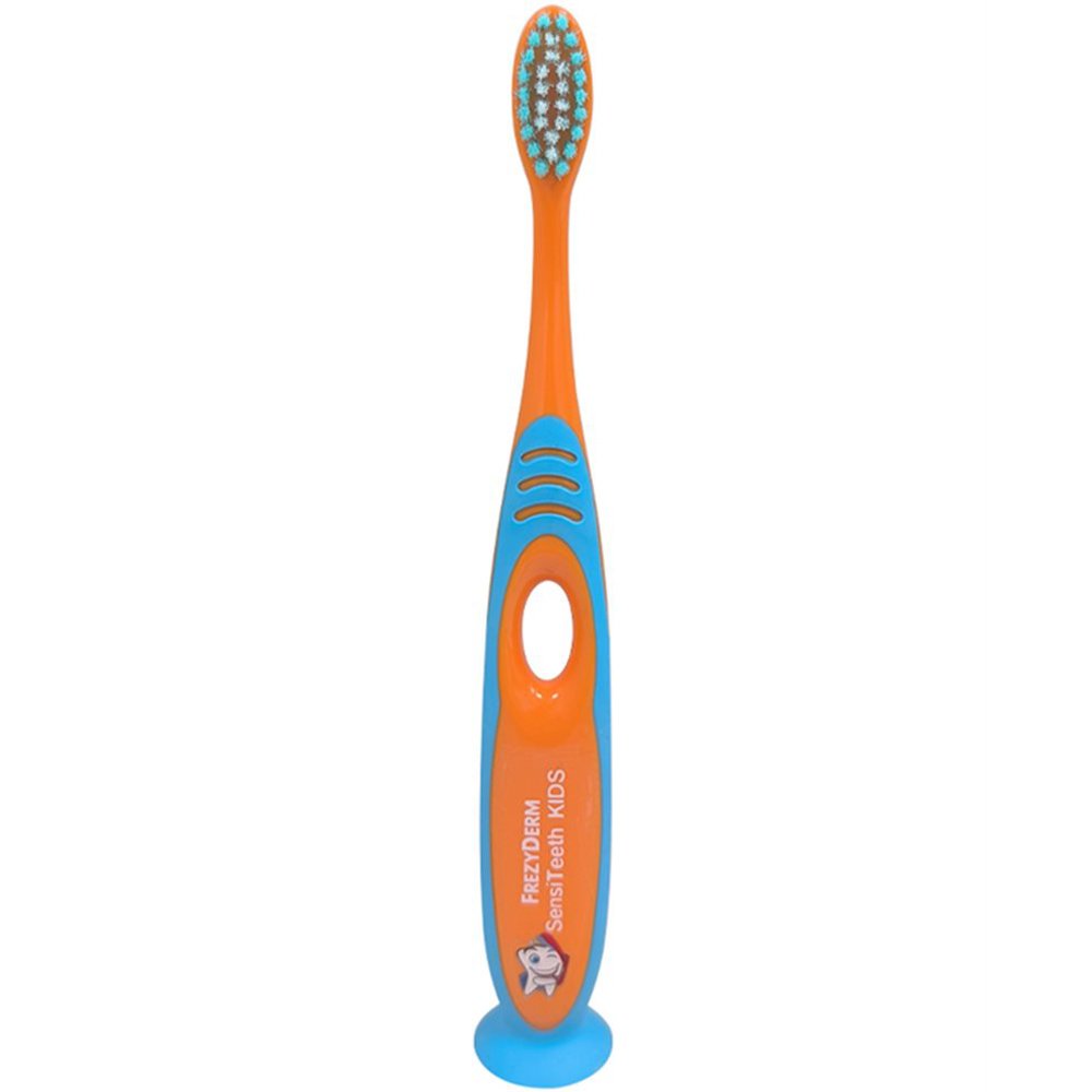 Frezyderm Frezyderm SensiTeeth Toothbrush Soft Μαλακή Οδοντόβουρτσα για Παιδιά 1 Τεμάχιο - Πορτοκαλί / Γαλάζιο