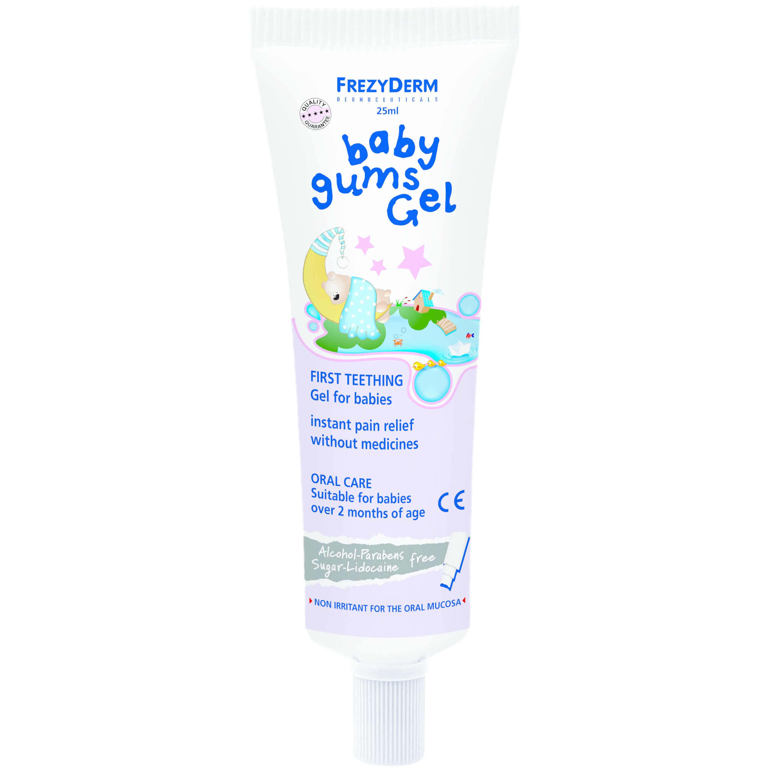 Frezyderm Frezyderm Baby Gums Gel Απαλό Gel που Προσφέρει Άμεση Ανακούφιση στα Βρεφικά Ούλα Κατά την Πρώτη Οδοντοφυΐα 25ml