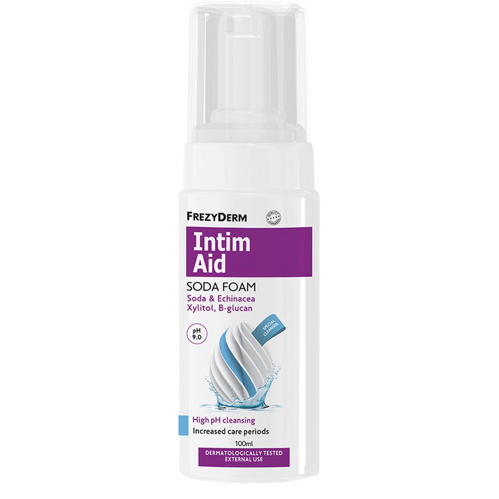 Frezyderm Frezyderm Intim Aid Soda Foam Ειδικός Αφρός Καθαρισμού της Ευαίσθητης Περιοχής με Σόδα & Εχινάκεια 100ml