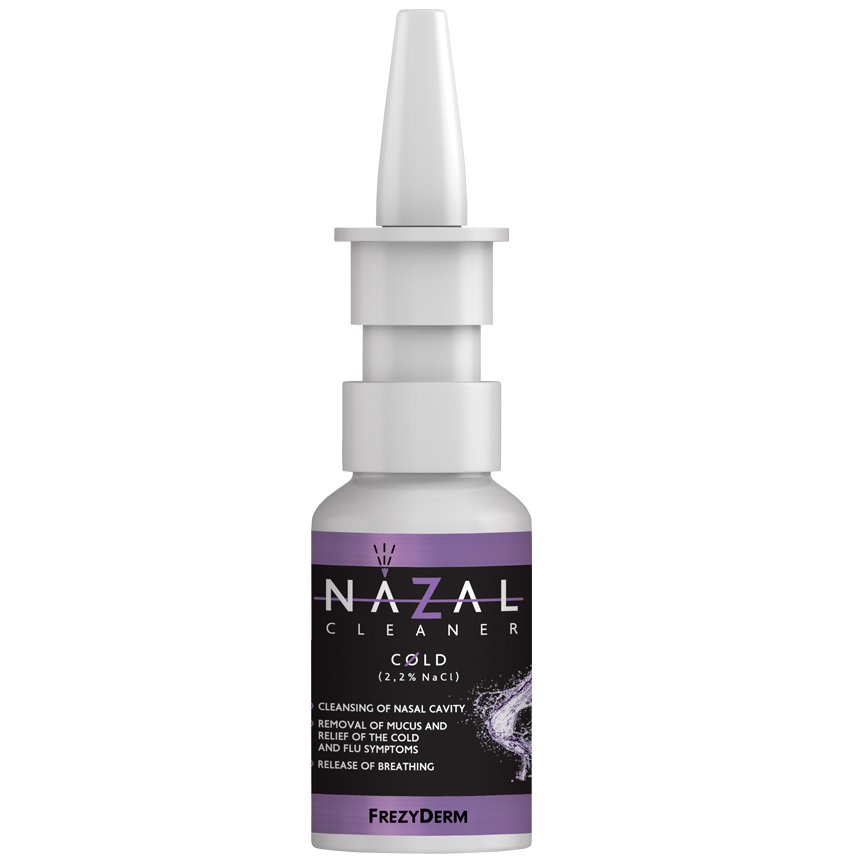 Frezyderm Frezyderm Nazal Cleaner Cold Spray, Καθαρίζει την Ρινική Κοιλότητα, Απομακρύνει την Βλέννα & Ελευθερώνει την Αναπνοή 30ml