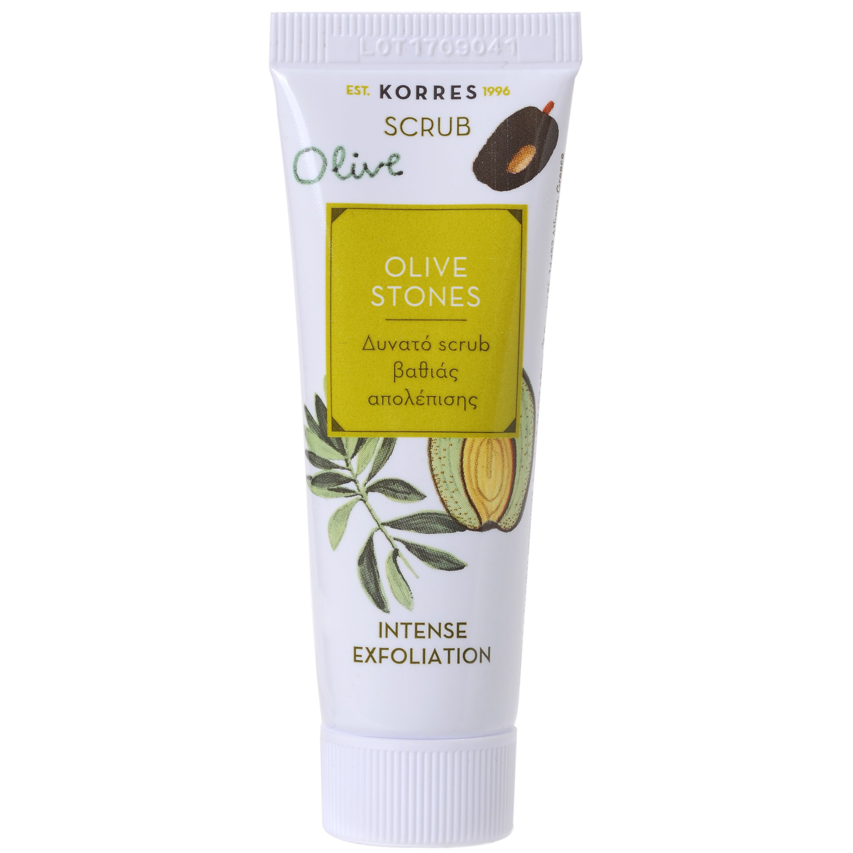 Korres Korres Scrub Olive Stones Δυνατό Scrub Βαθιάς Απολέπισης για Βαθύ Καθαρισμό 18ml