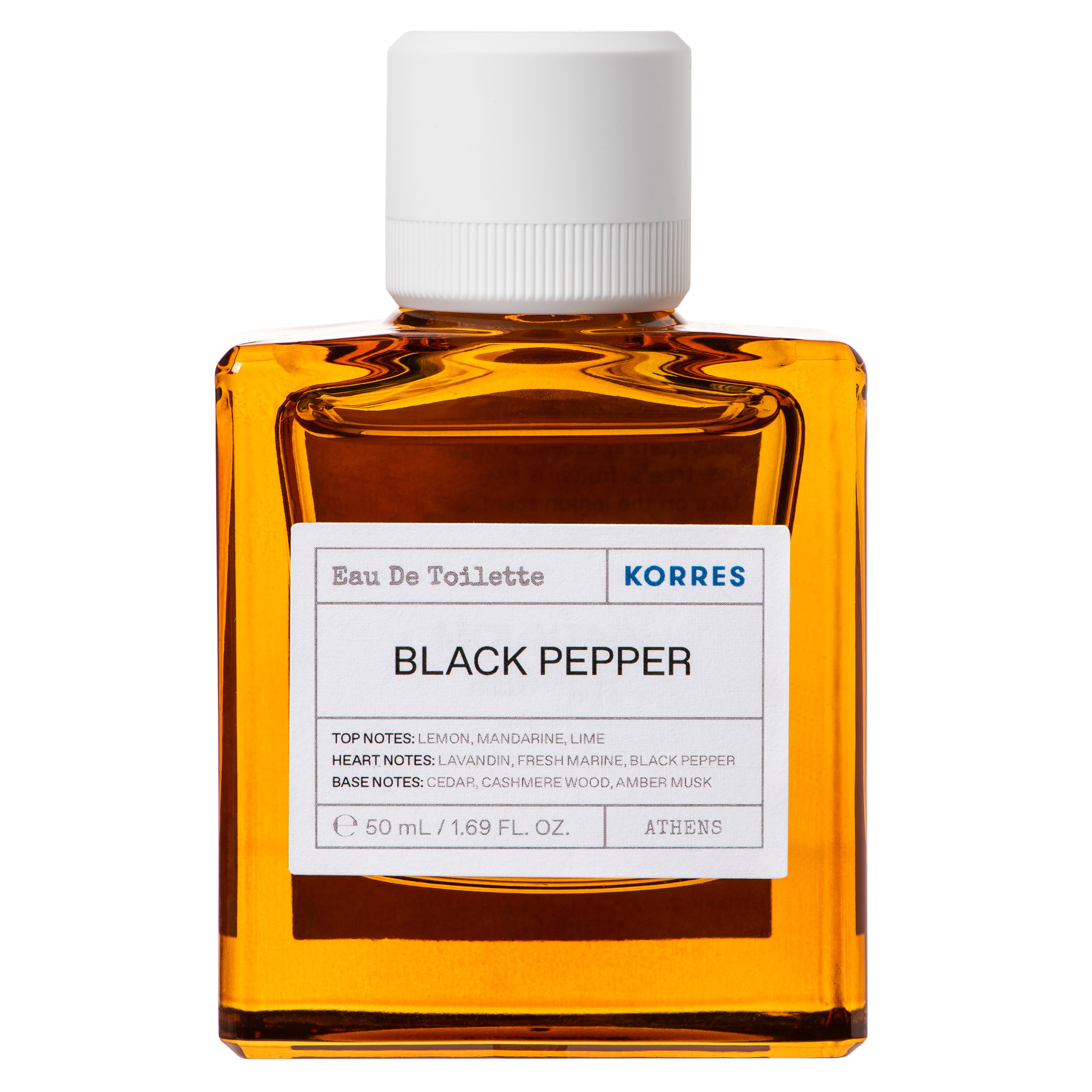 Korres Korres Black Pepper Eau de Toilette 50ml,Ανδρικό Άρωμα με Νότες Μαύρου Πιπεριού