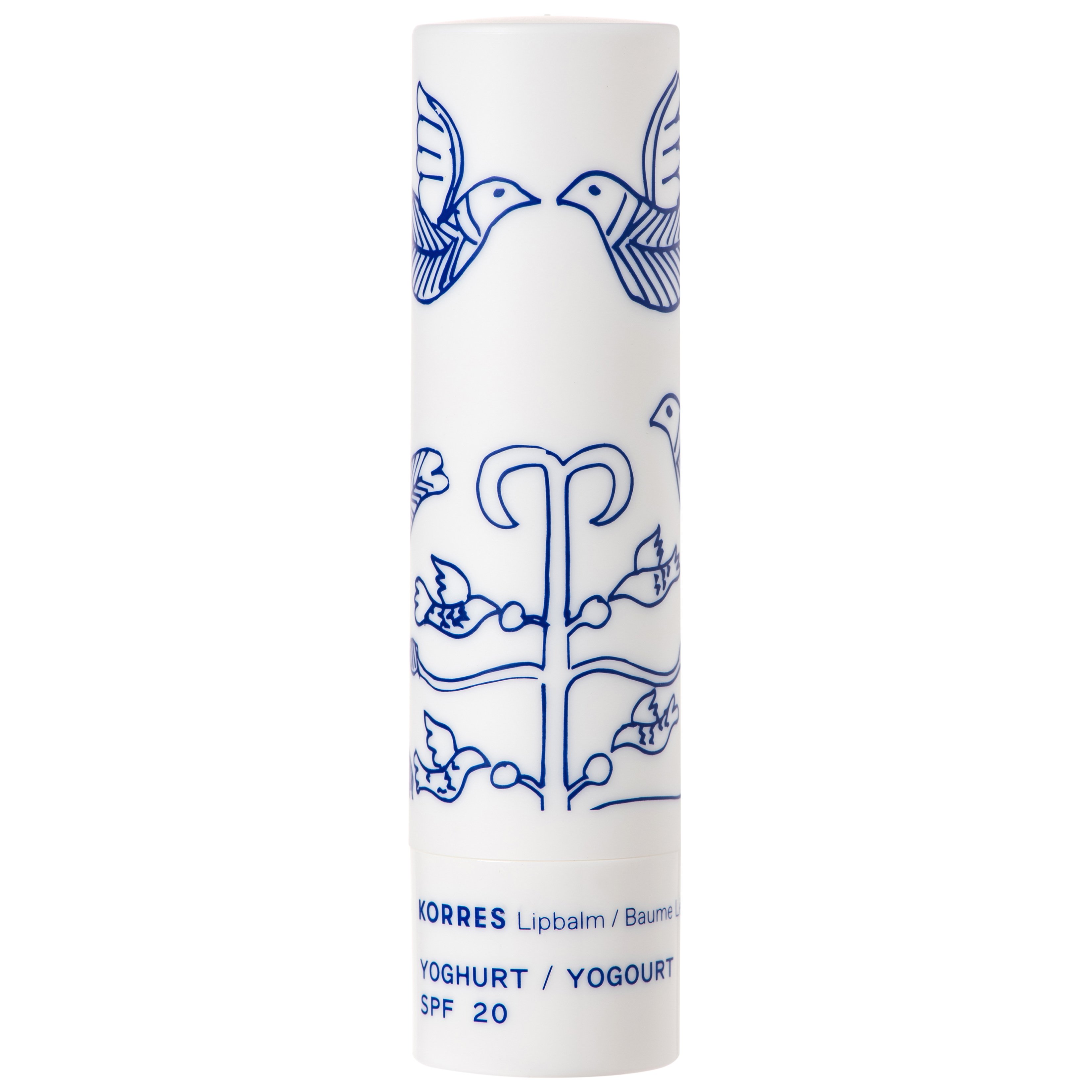 Korres Korres Lip Balm Yoghurt Spf20 Εντατική Ενυδατική Αντηλιακή Φροντίδα για τα Χείλη με Γιαούρτι για Άμεση Αίσθηση Ανακούφισης 4.5g