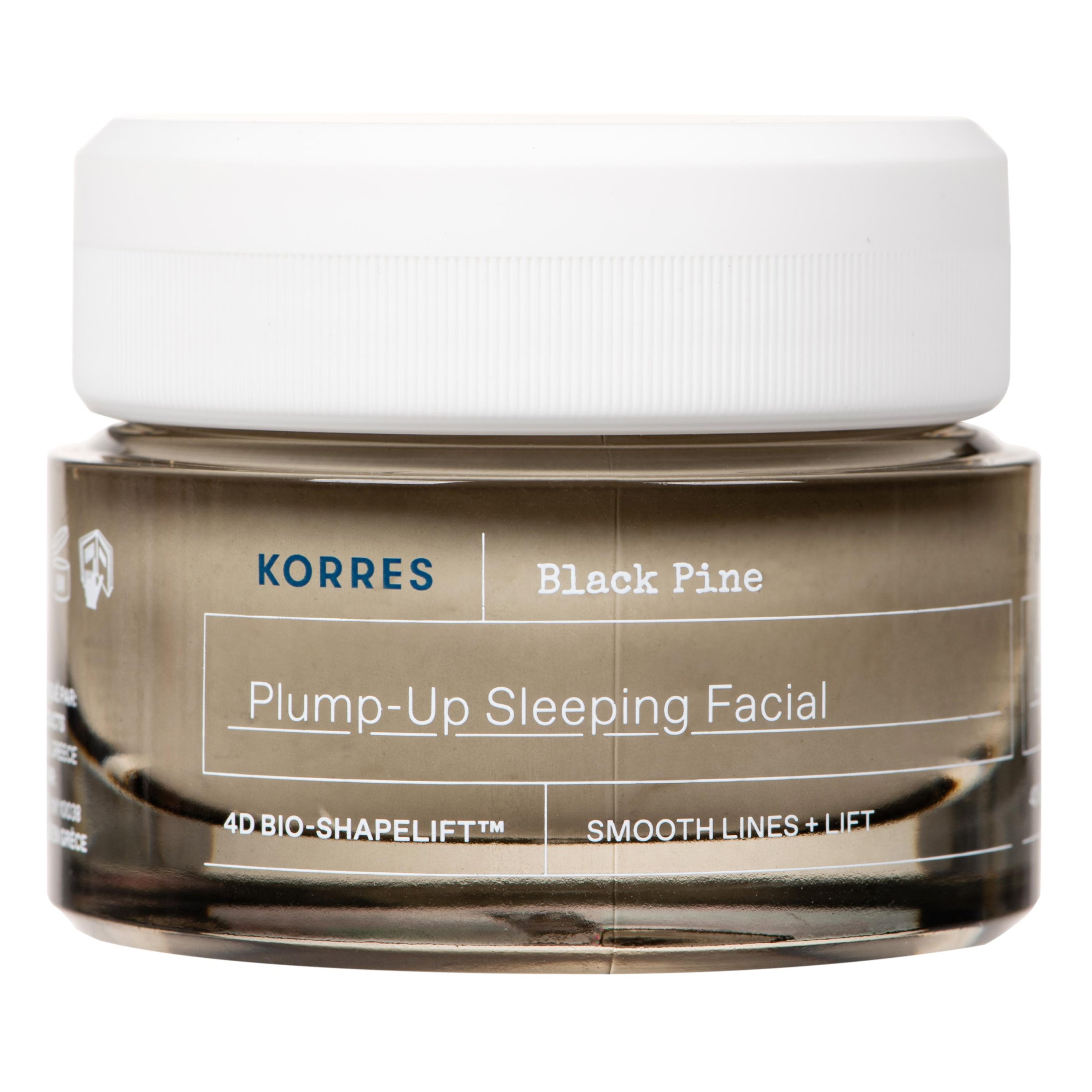 Korres Korres Black Pine 4D Plump Up, Sleeping Facial Cream Κρέμα Νύχτας για Σύσφιγξη, Lifting με Μαύρη Πεύκη 40ml