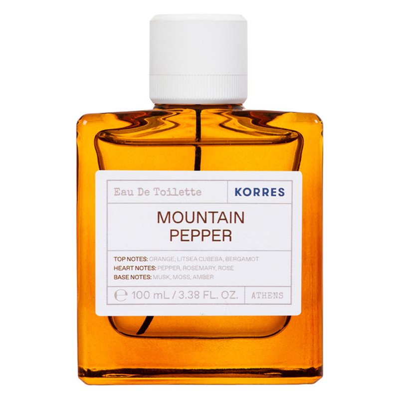 Korres Korres Eau De Toilette Mountain Pepper Ανδρικό Άρωμα με Νότες από Πιπέρι, Περγαμόντο & Πορτοκάλι 100ml