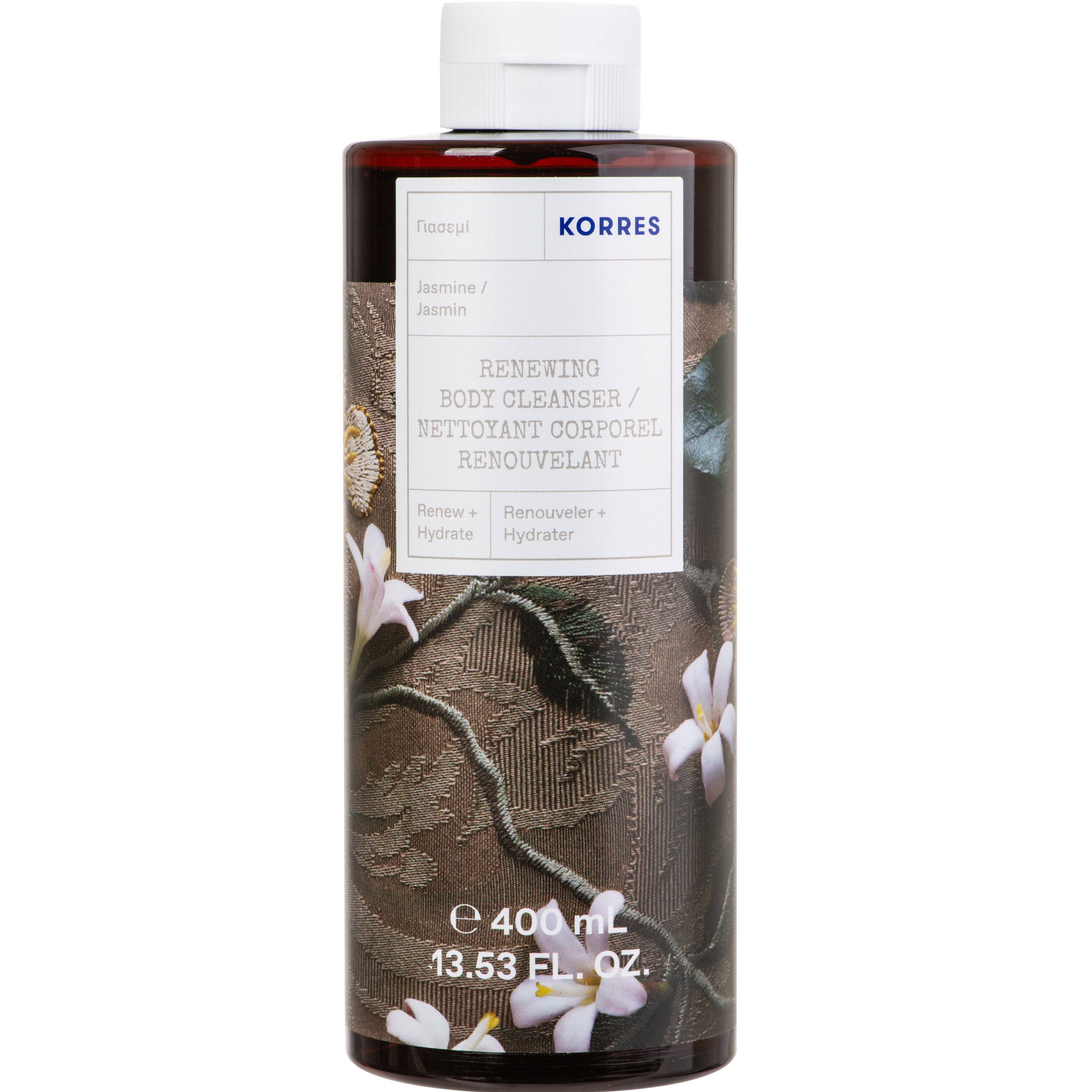 Korres Korres Renewing Body Cleanser Jasmine Shower Gel Αναζωογονητικό, Ενυδατικό Αφρόλουτρο με Μεθυστικό Άρωμα από Άνθη Γιασεμιού 400ml