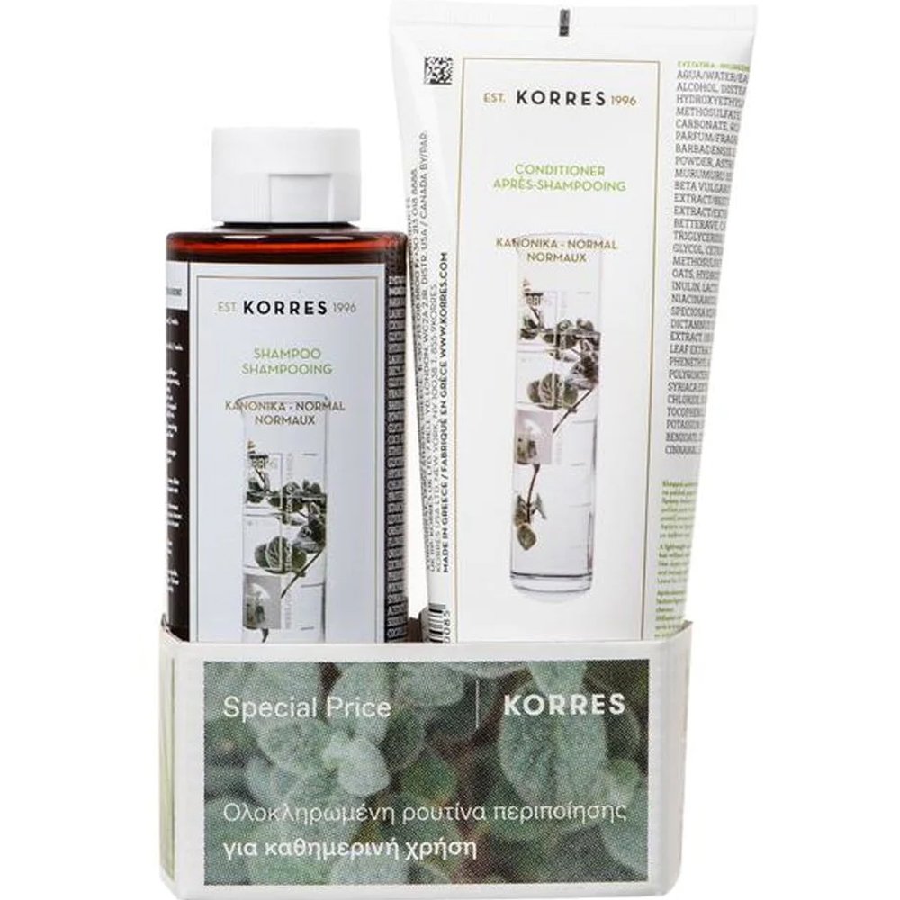 Korres Korres Promo Aloe & Dittany Shampoo for Normal Hair 250ml & Aloe & Dittany Conditioner for Normal Hair 200ml