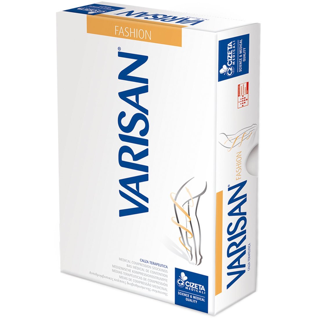 Varisan Varisan Fashion Ccl 1 Medical Compression Stockings 18-21 mmHg Normale Μπεζ 1 Τεμάχιο - Μέγεθος 1,Θεραπευτικές Κάλτσες Κάτω Γόνατος Διαβαθμισμένης Συμπίεσης