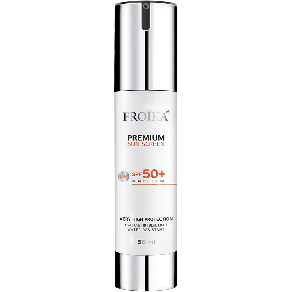 Froika Premium Sun Screen UVA Spf50+ Αντιηλιακό Προσώπου Ευρέως Φάσματος Πολύ Υψηλής Προστασίας με Αντιγηραντικές Ιδιότητες 50ml φωτογραφία