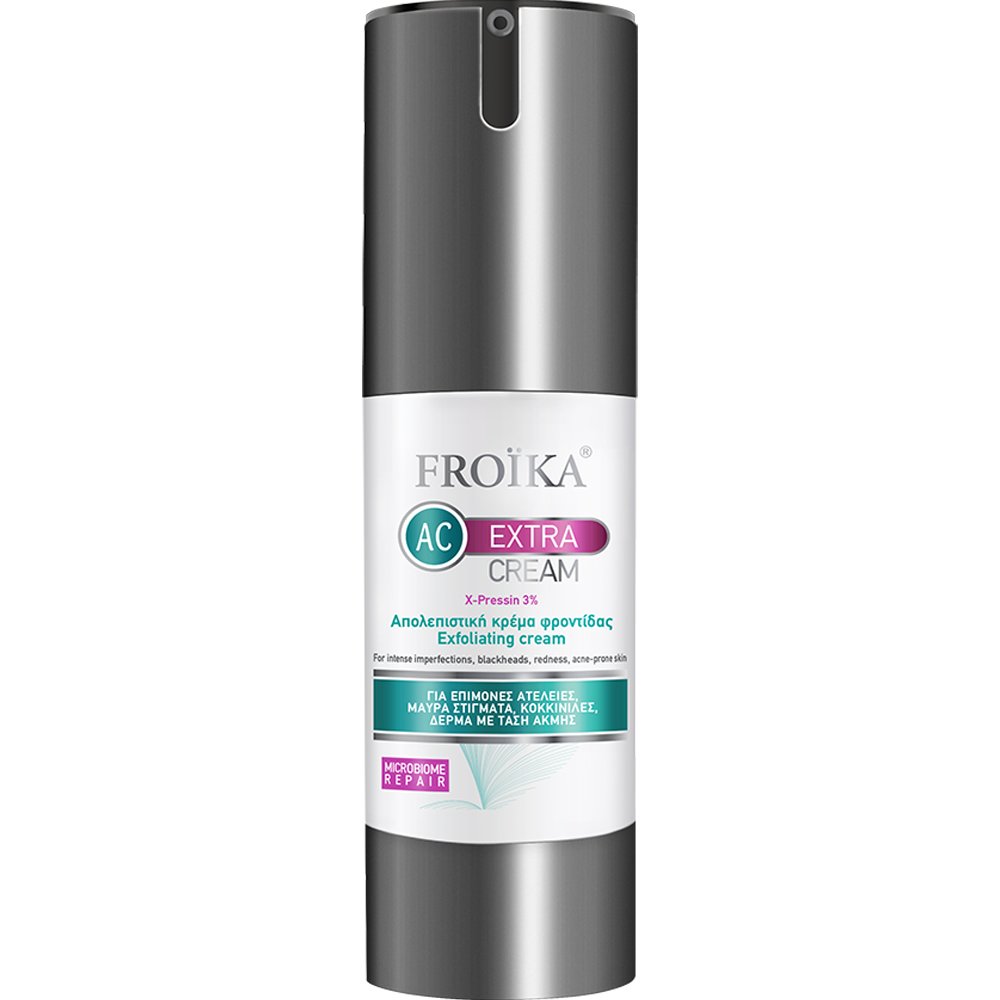 Froika Froika AC Extra Cream X-Pressin 3% Exfoliating Cream Ήπια Απολεπιστική & Αναπλαστική Κρέμα Φροντίδας για Επίμονες Ατέλειες 30ml