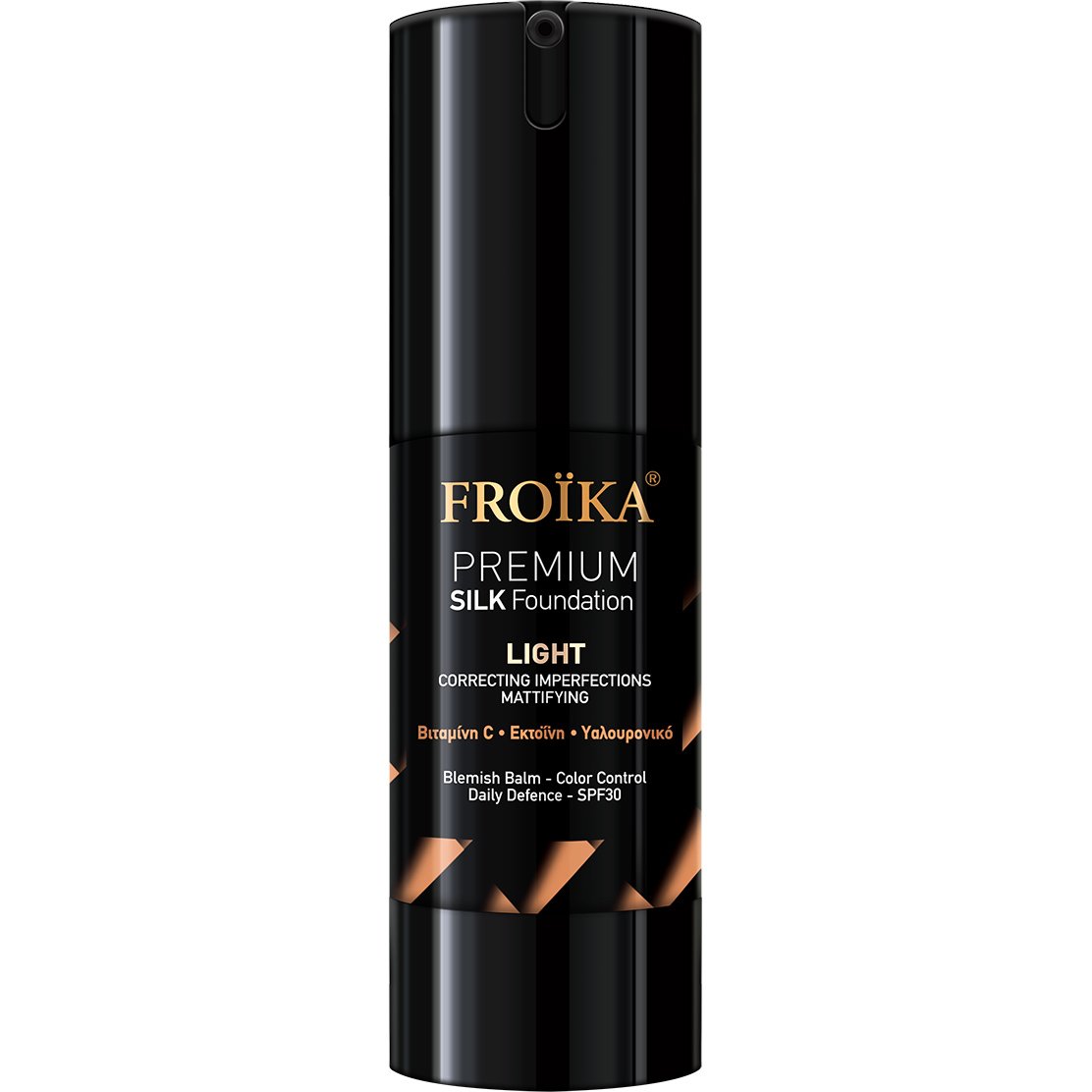 Froika Froika Premium Silk Foundation Spf30 Makeup για Ματ Αποτέλεσμα με Αντιγηραντική Δράση & Δείκτη Προστασίας 30ml - Light