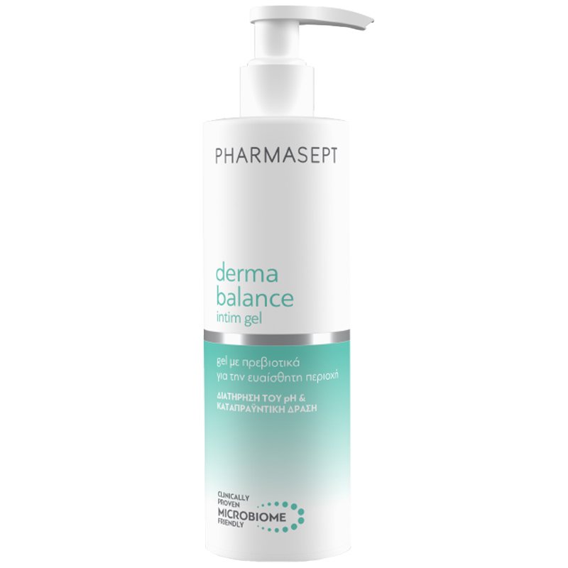 Pharmasept Pharmasept Derma Balance Intim Gel Απαλό Gel Καθαρισμού Με Πρεβιοτικά Για Την Υγιεινή Της Ευαίσθητης Περιοχής 250ml