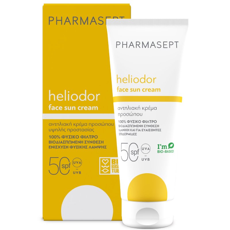 Pharmasept Pharmasept Heliodor Face Sun Cream Spf50 Κρέμα Υψηλής Αντηλιακής Προστασίας Προσώπου & Ντεκολτέ 50ml